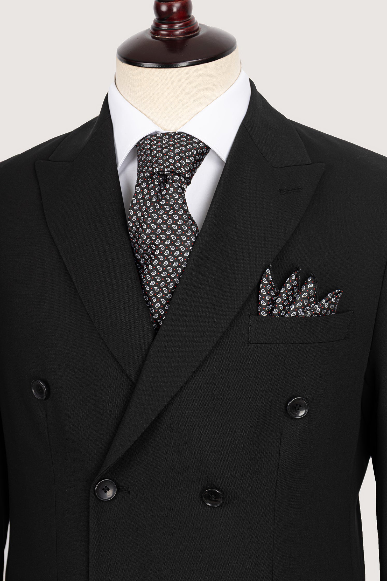 Black 2 Double Breasted Suit - De Backers - 2