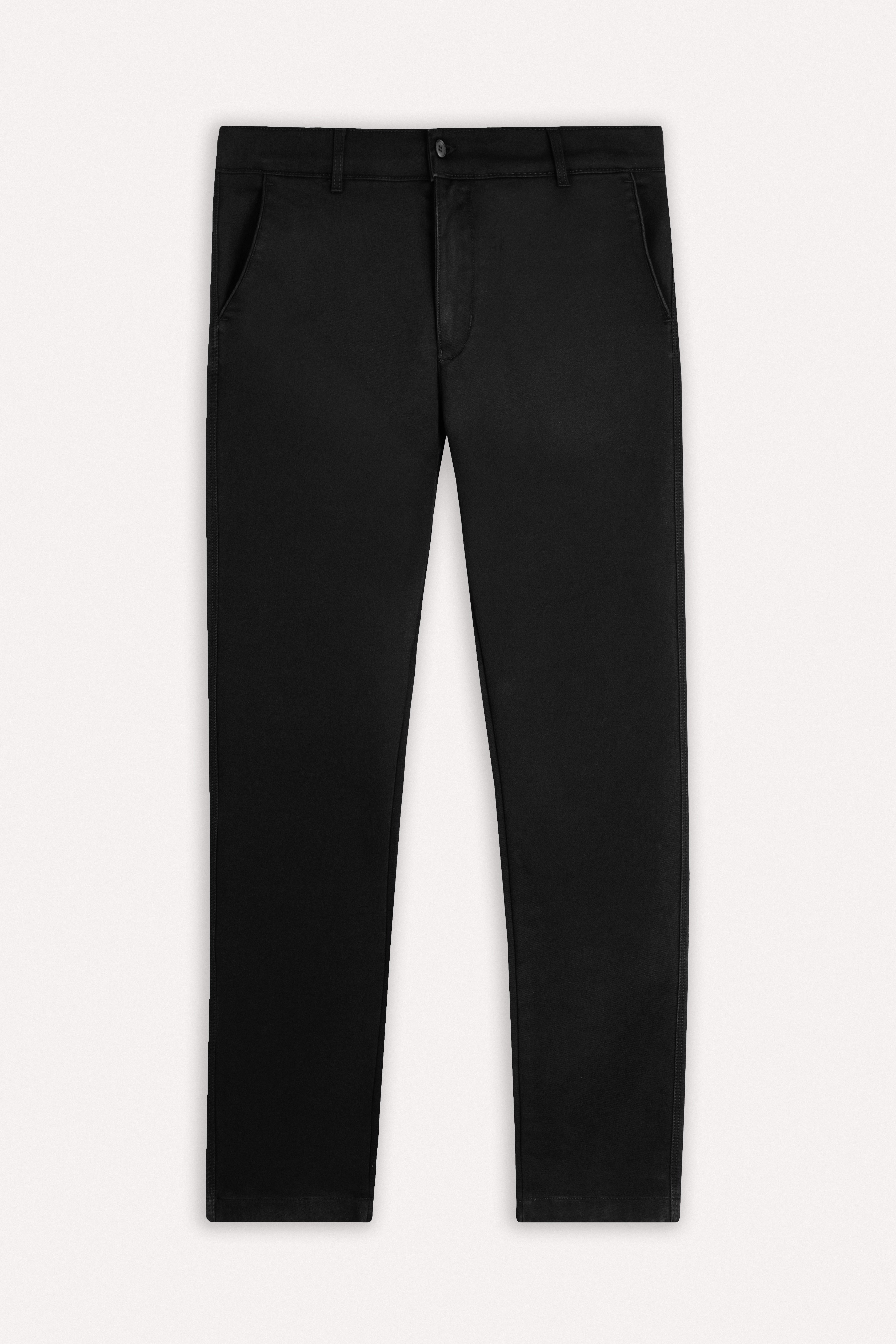 Black Chino Gabardine Pant