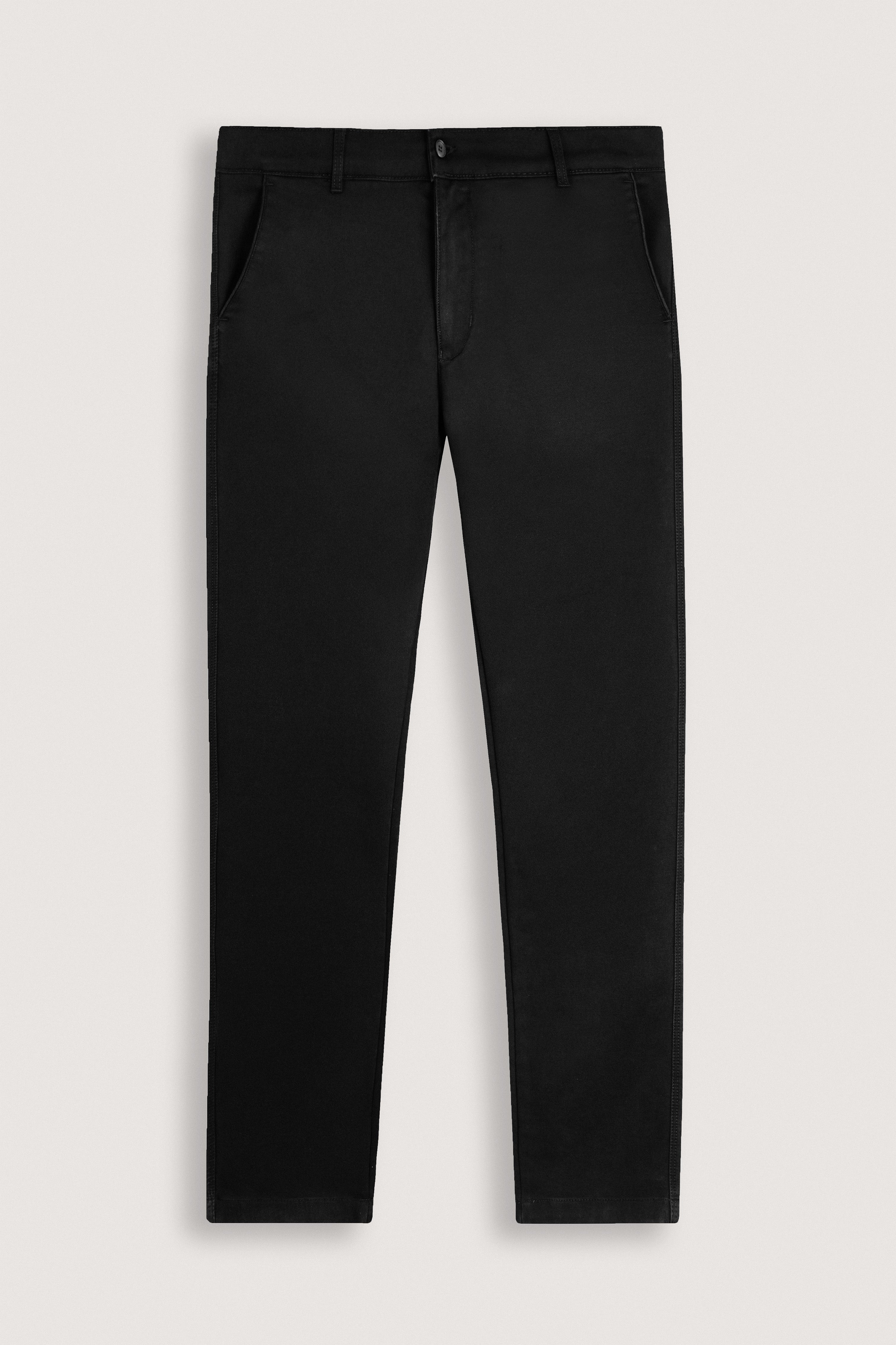 Black Chino Gabardine Pant