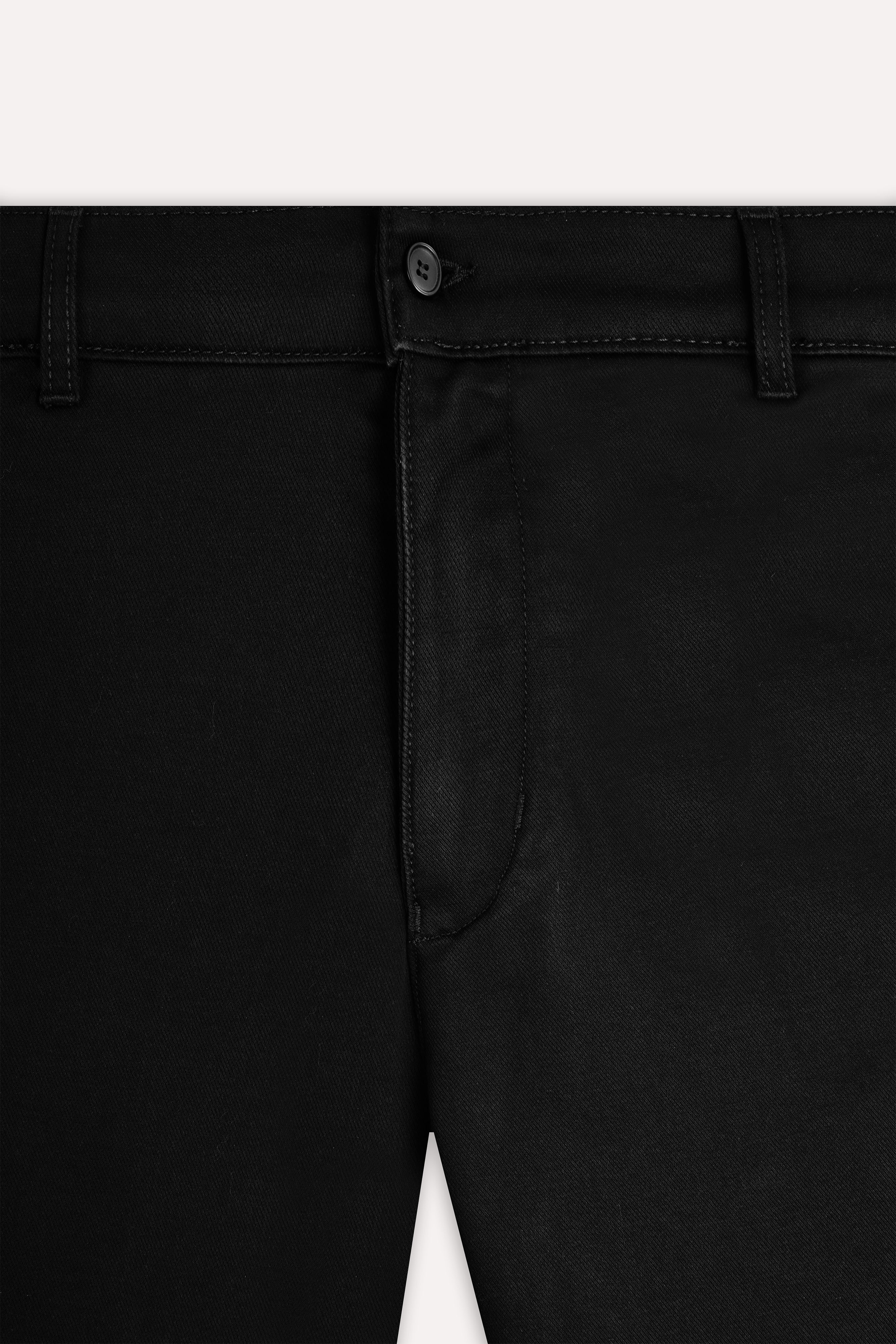 Black Chino Gabardine Pant