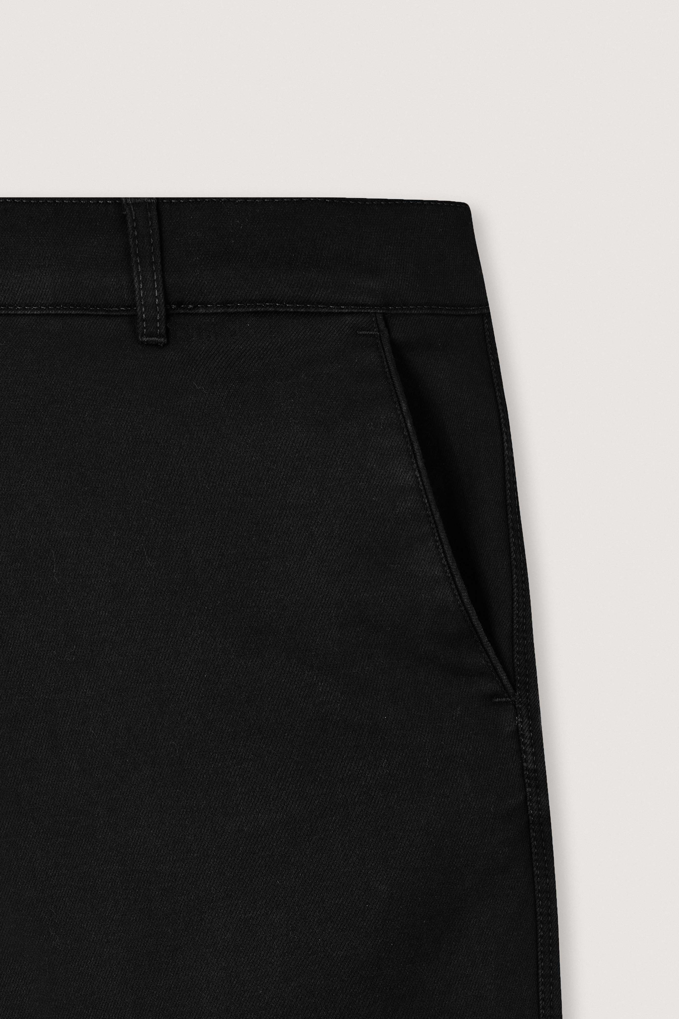 Black Chino Gabardine Pant