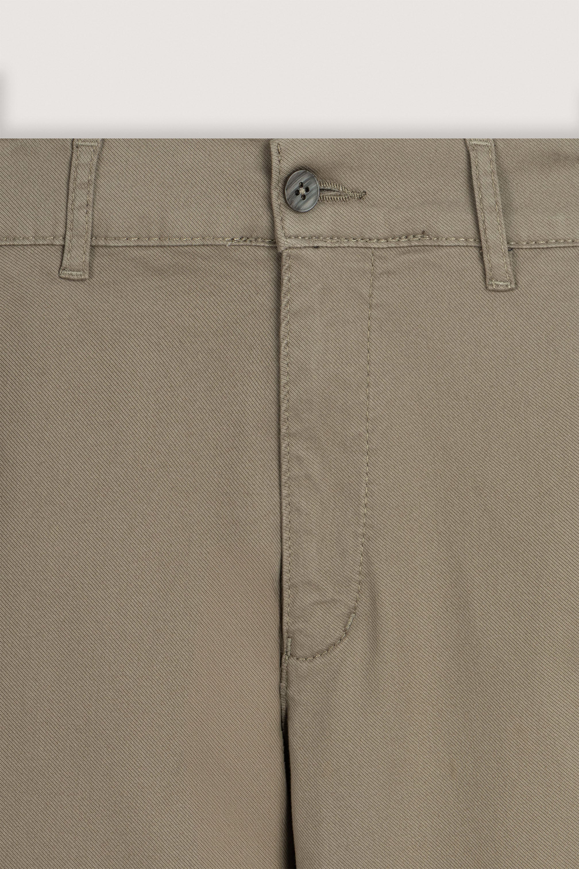 Coffee Gabardine Chino Pants