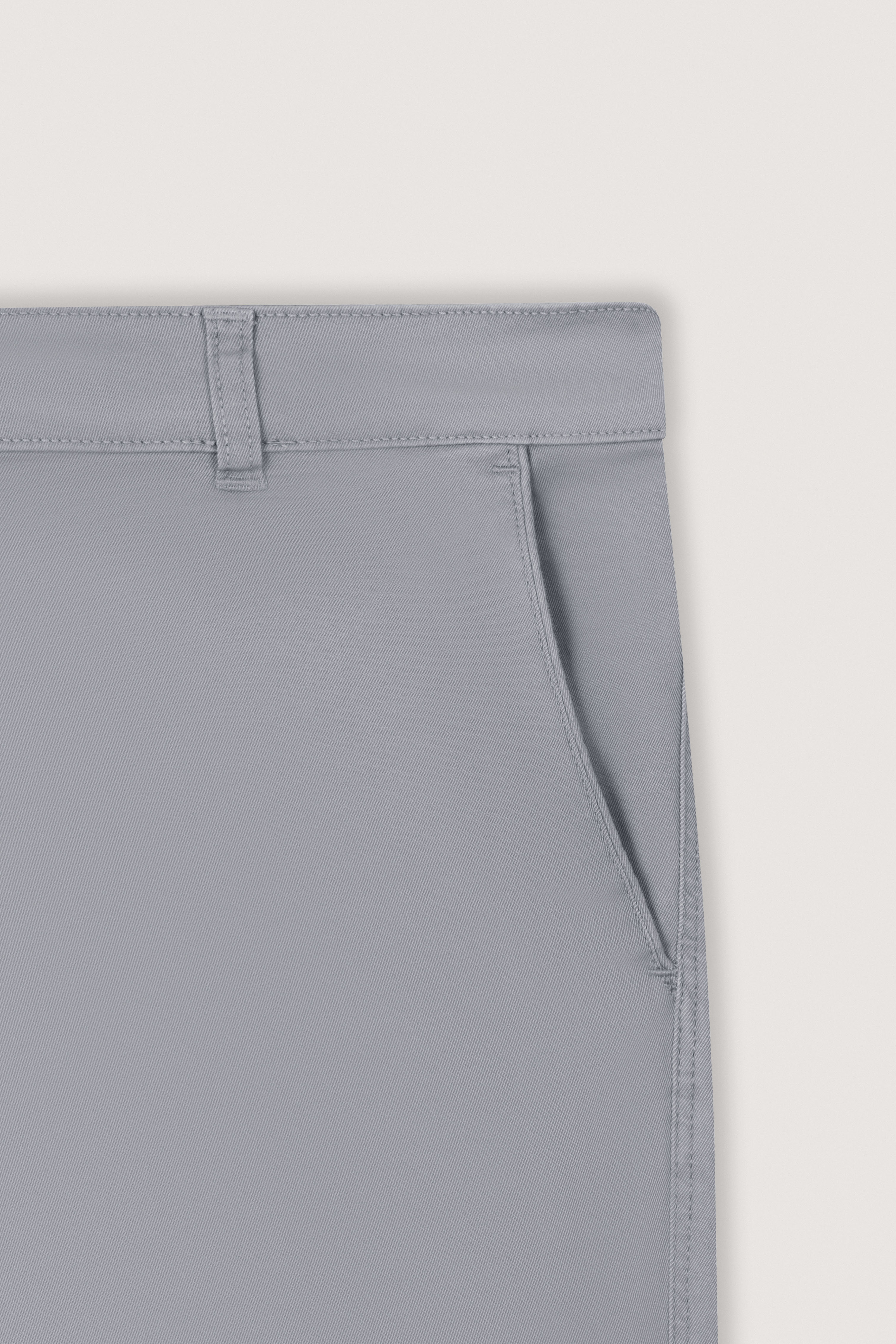 Light Gray Gabardine Chino Pants