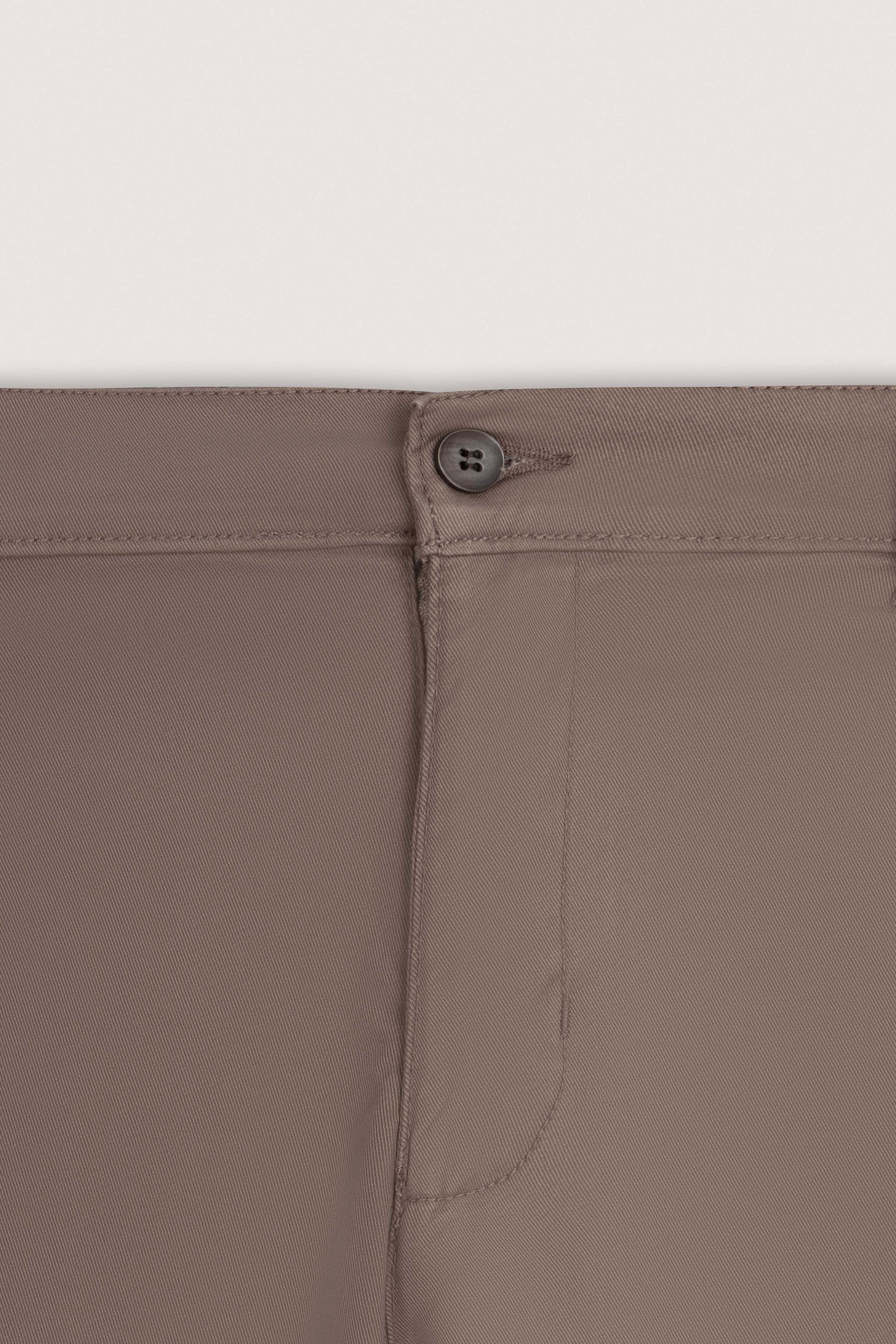 Light Brown Gabardine Chino Pants