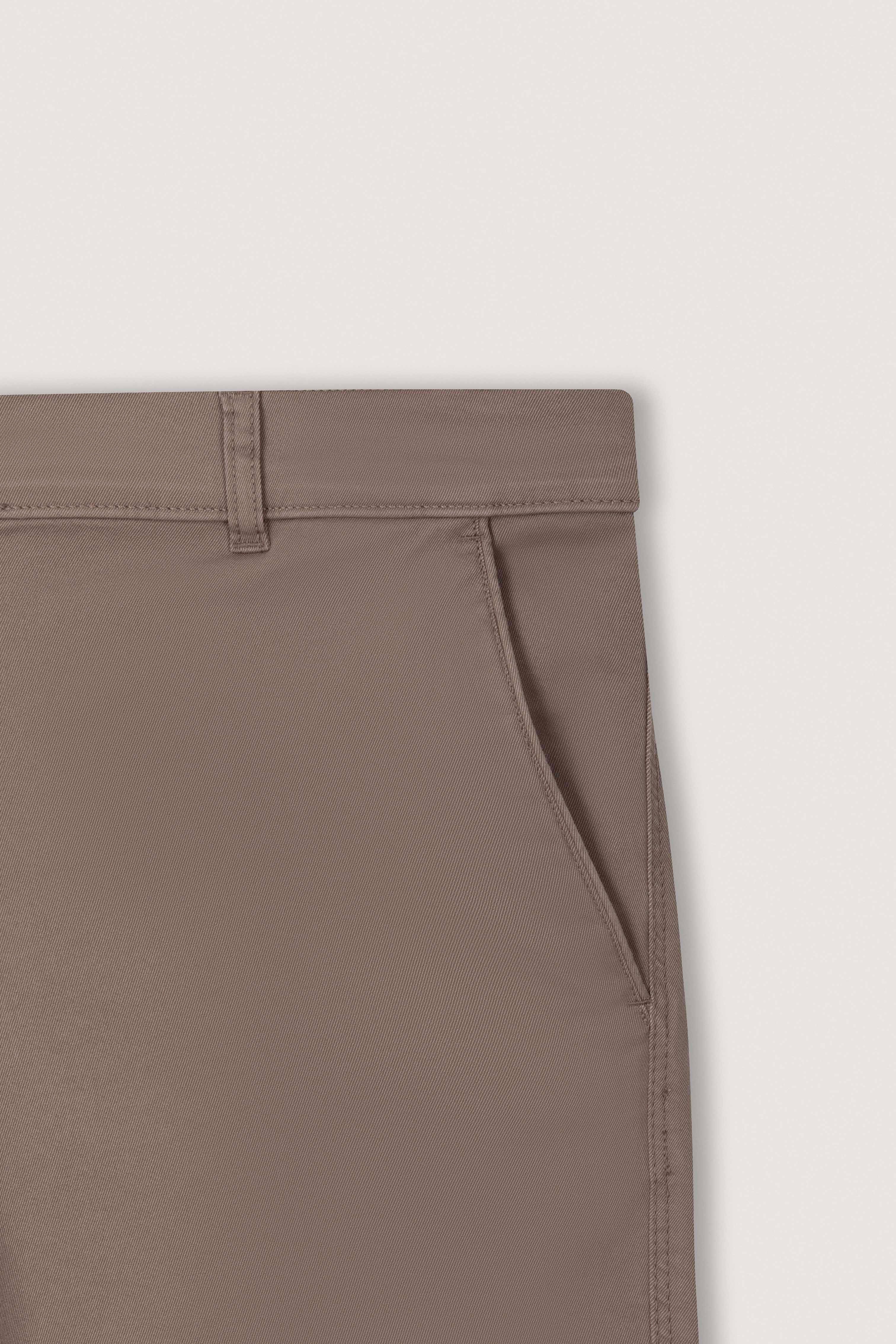 Light Brown Gabardine Chino Pants