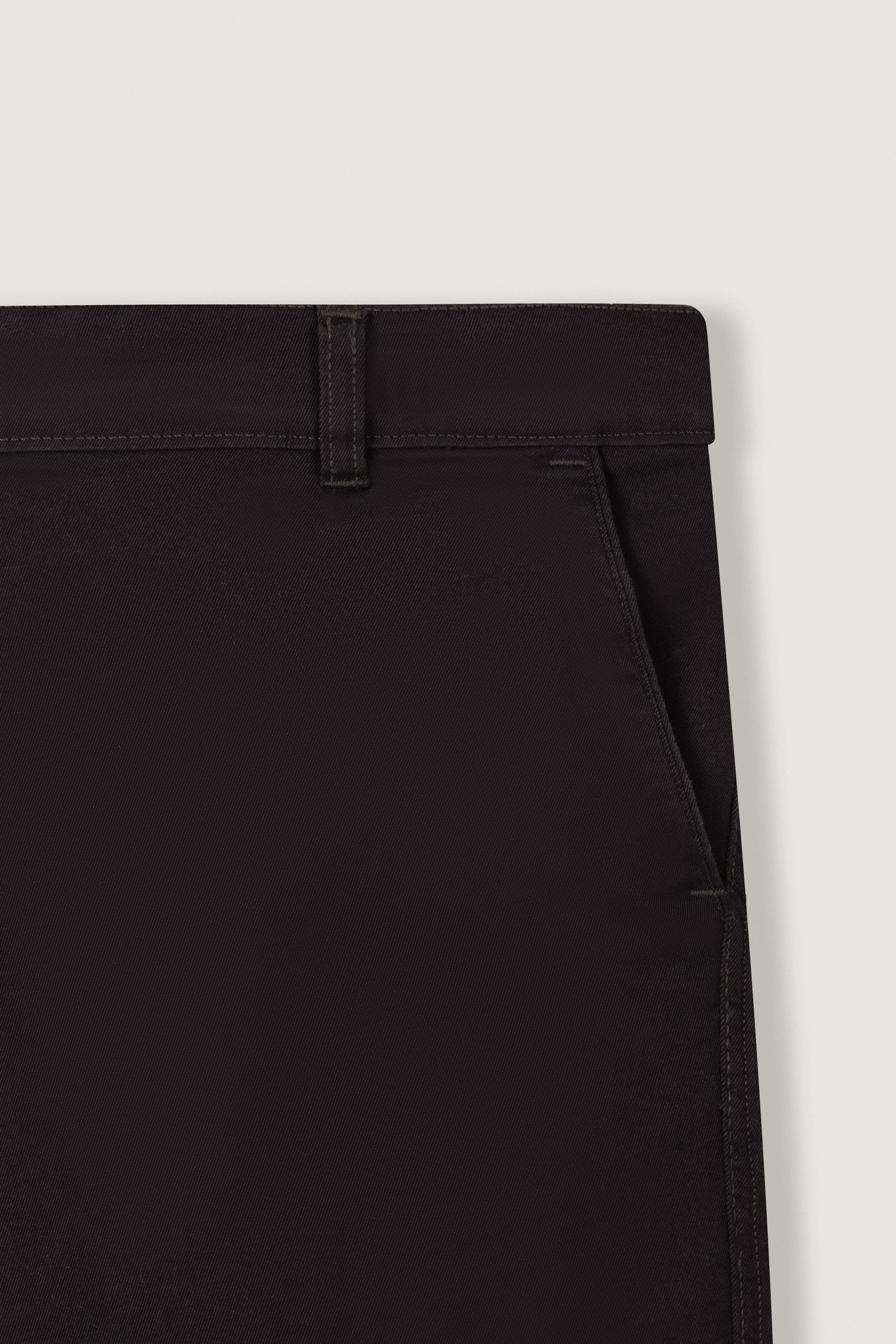 Dark Brown Gabardine Chino Pants