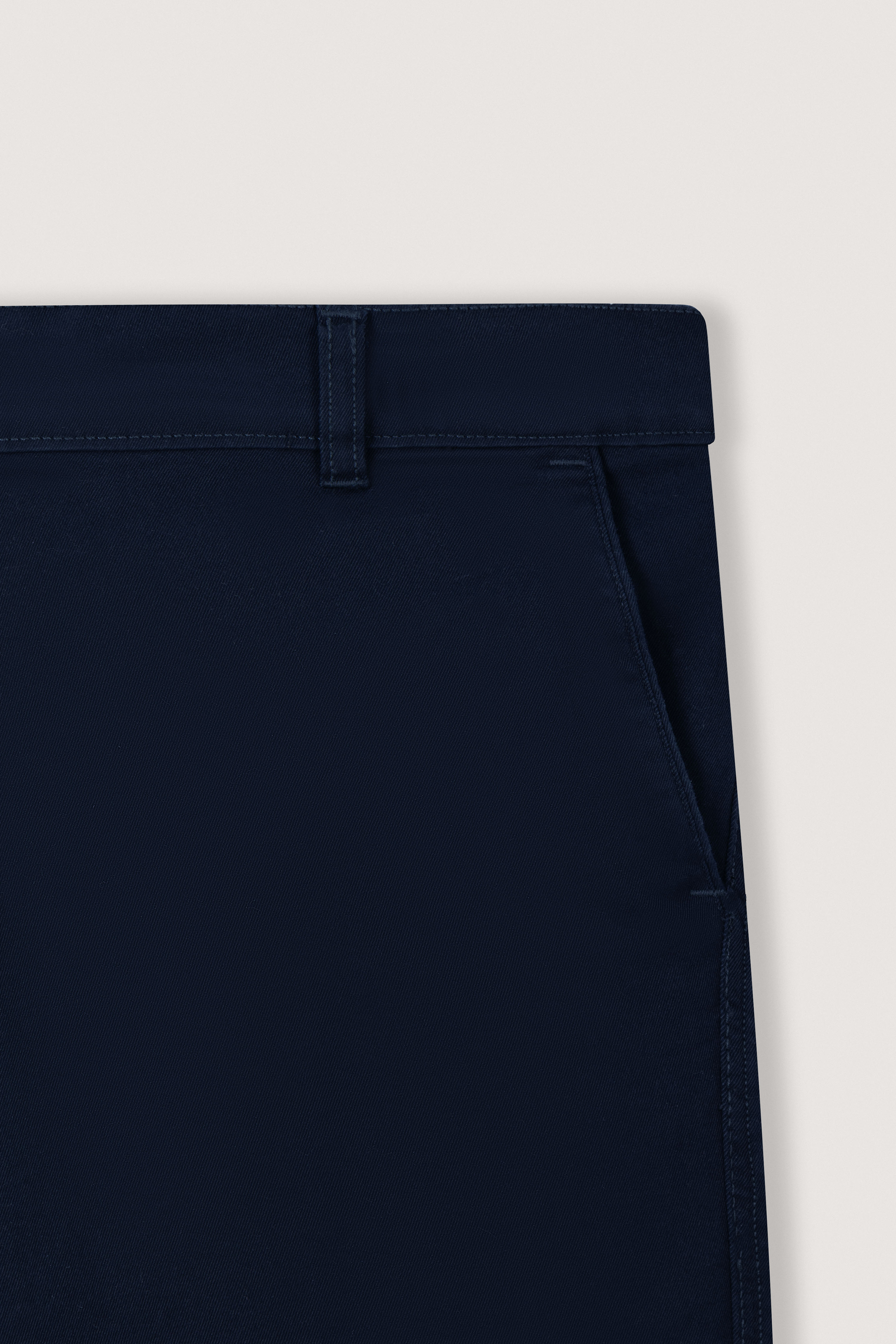 Navy Gabardine Chino Pants