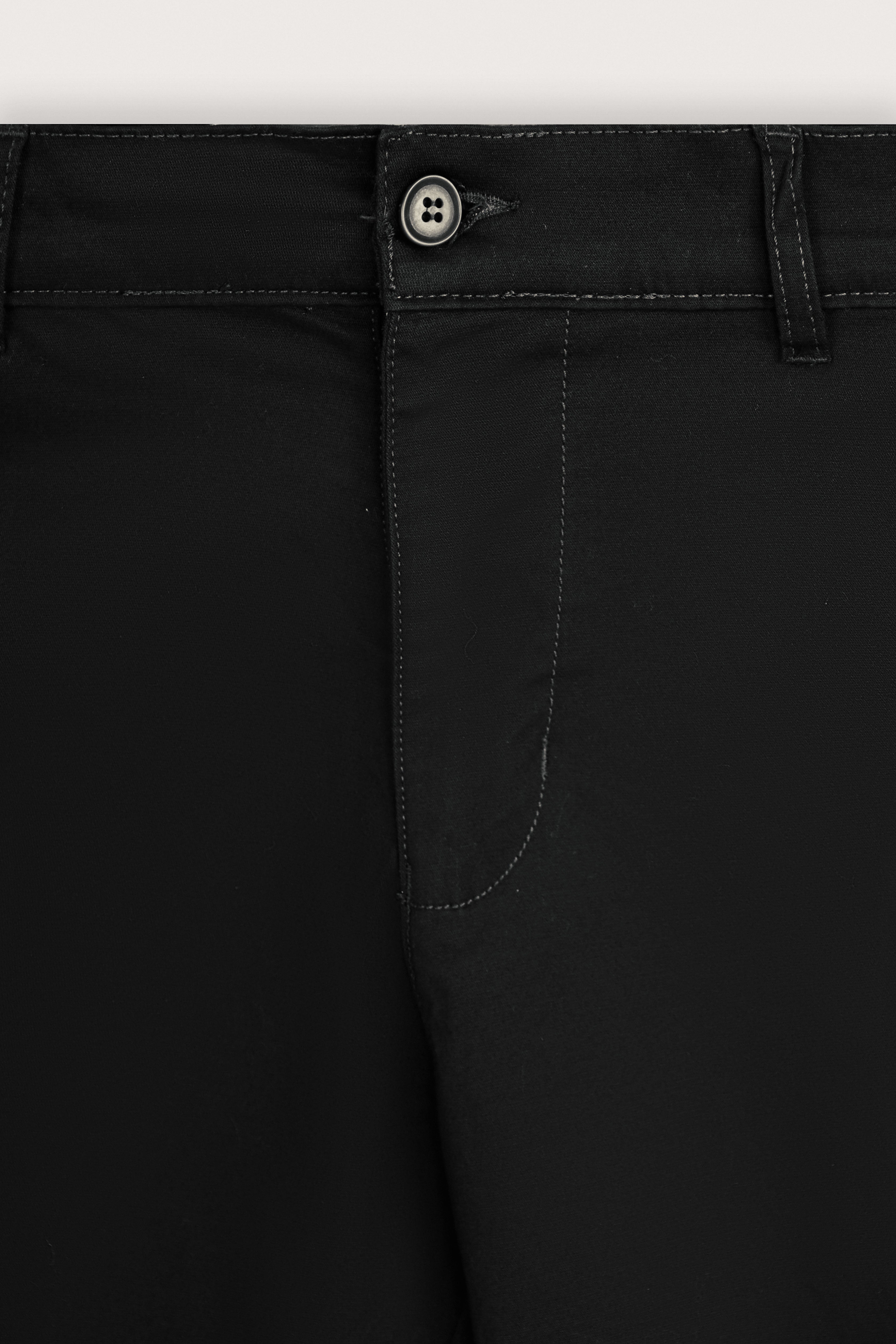 Black Gabardine Chino Pants - De Backers - 4