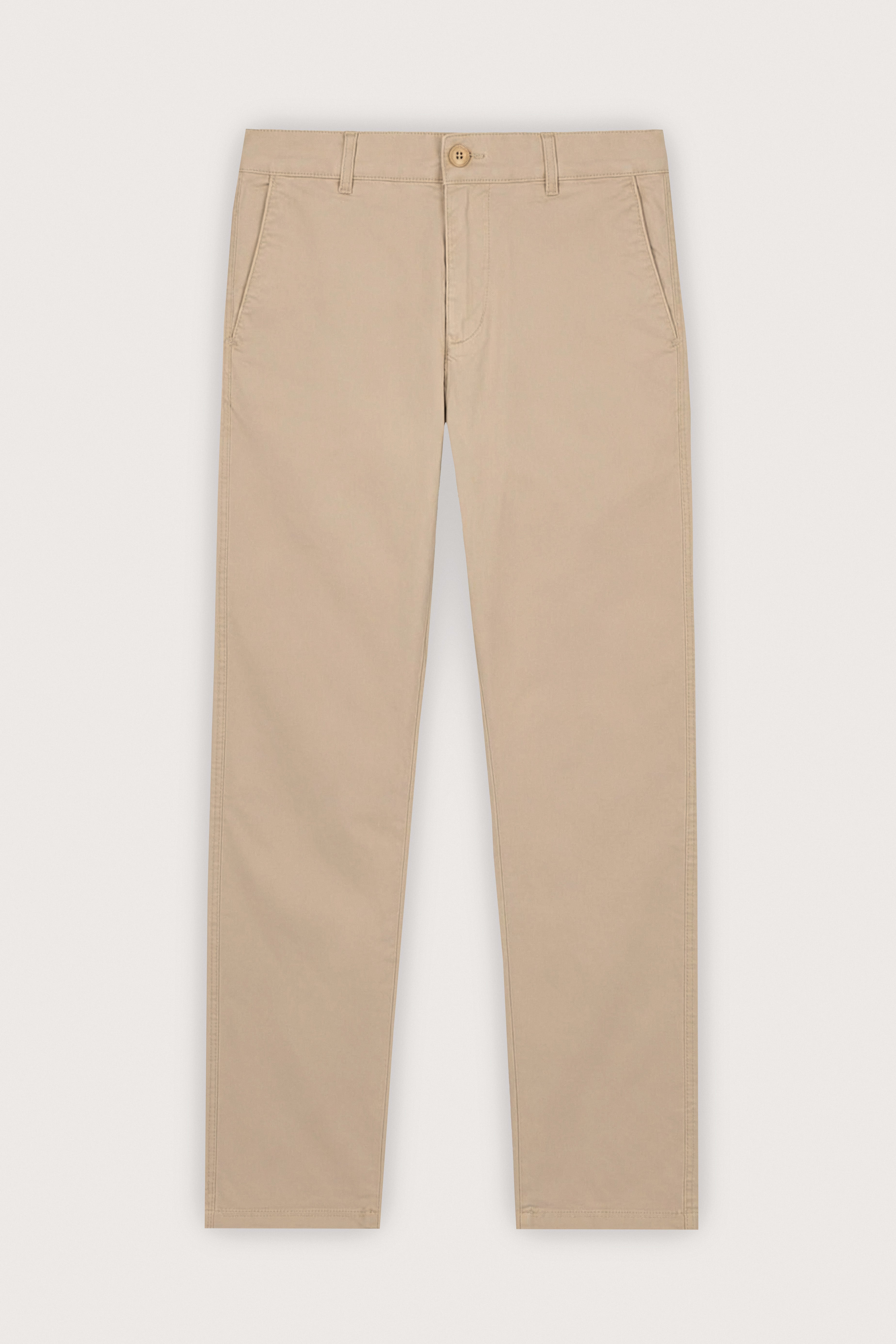 Stone Gabardine Chino Pants - De Backers - 1
