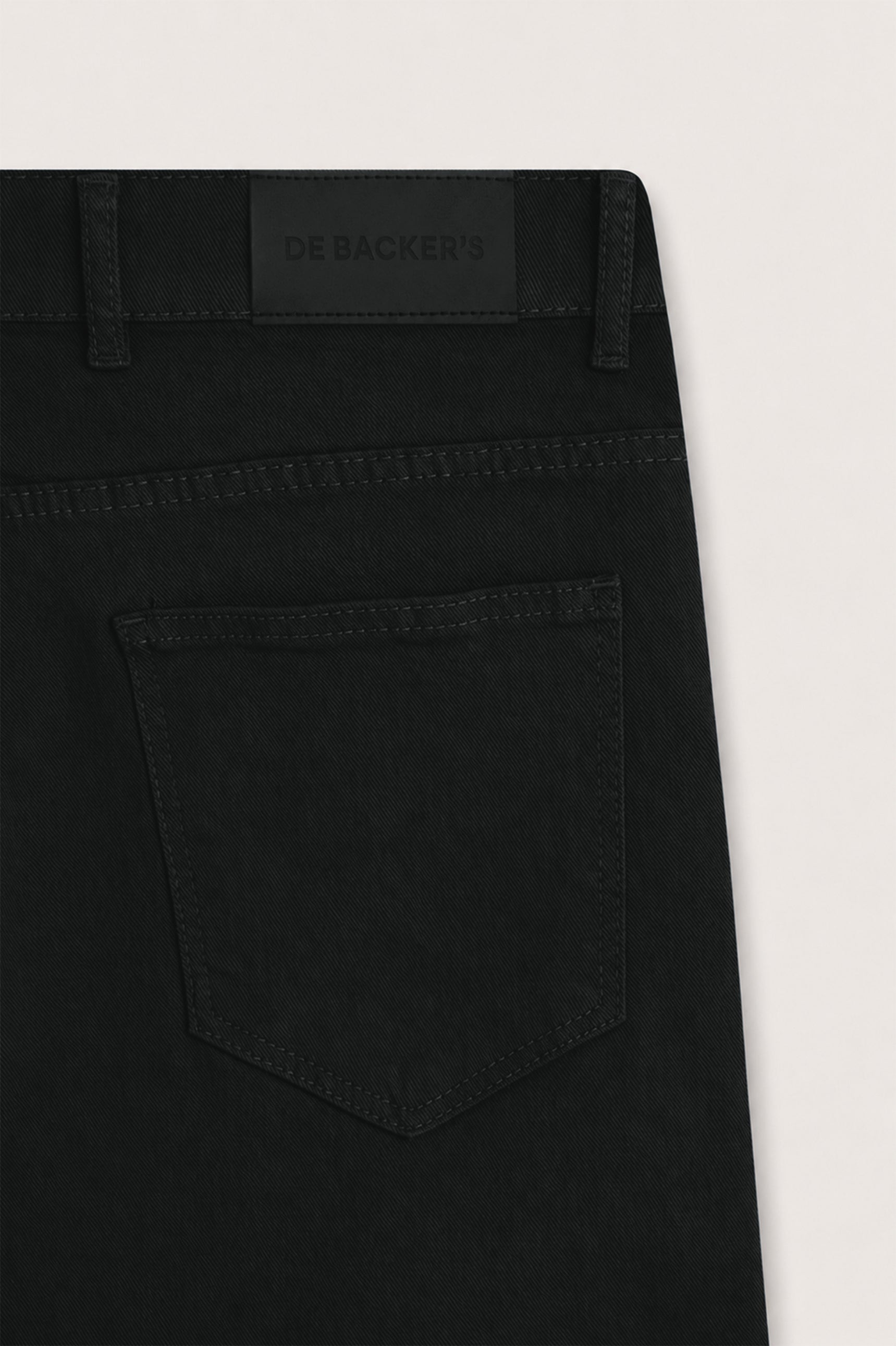 Black Smart Casual Pants - De Backers - 3