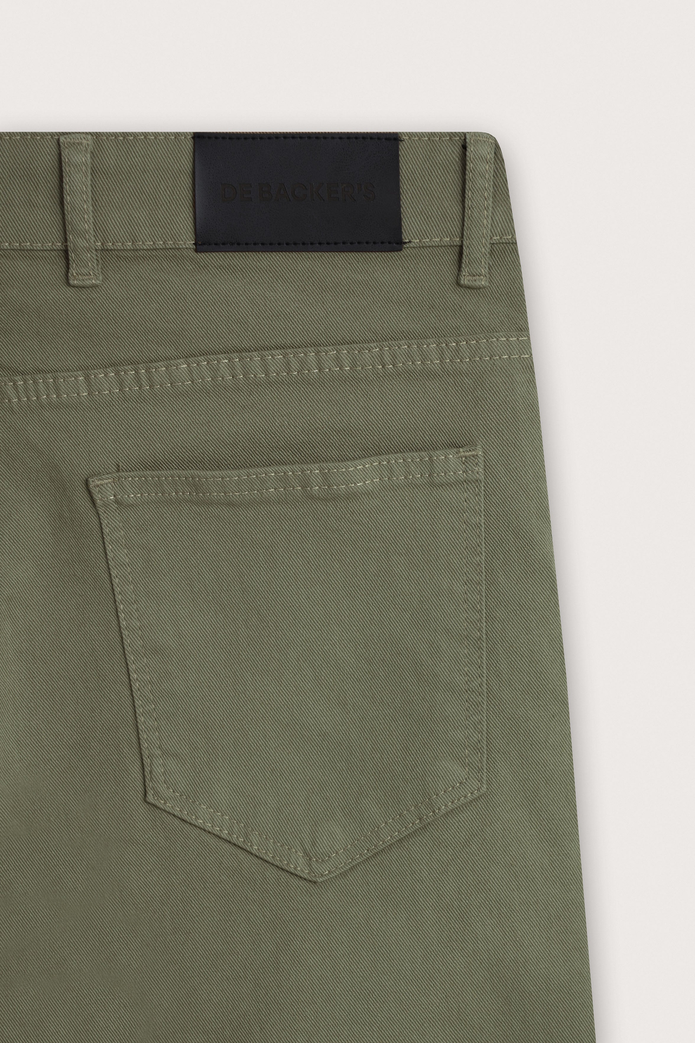 Olive Smart Casual Pants - De Backers - 1