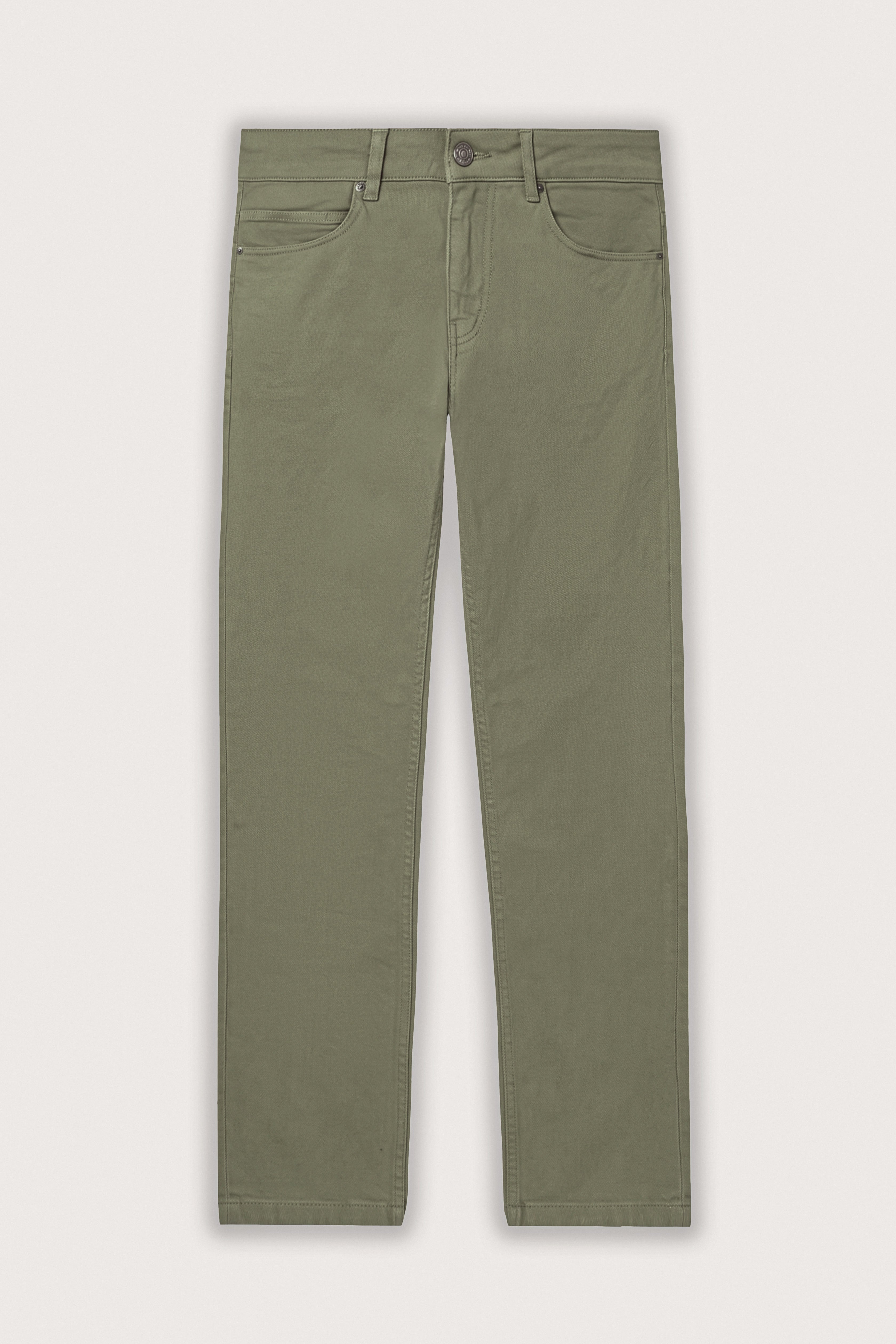 Olive Smart Casual Pants - De Backers - 4