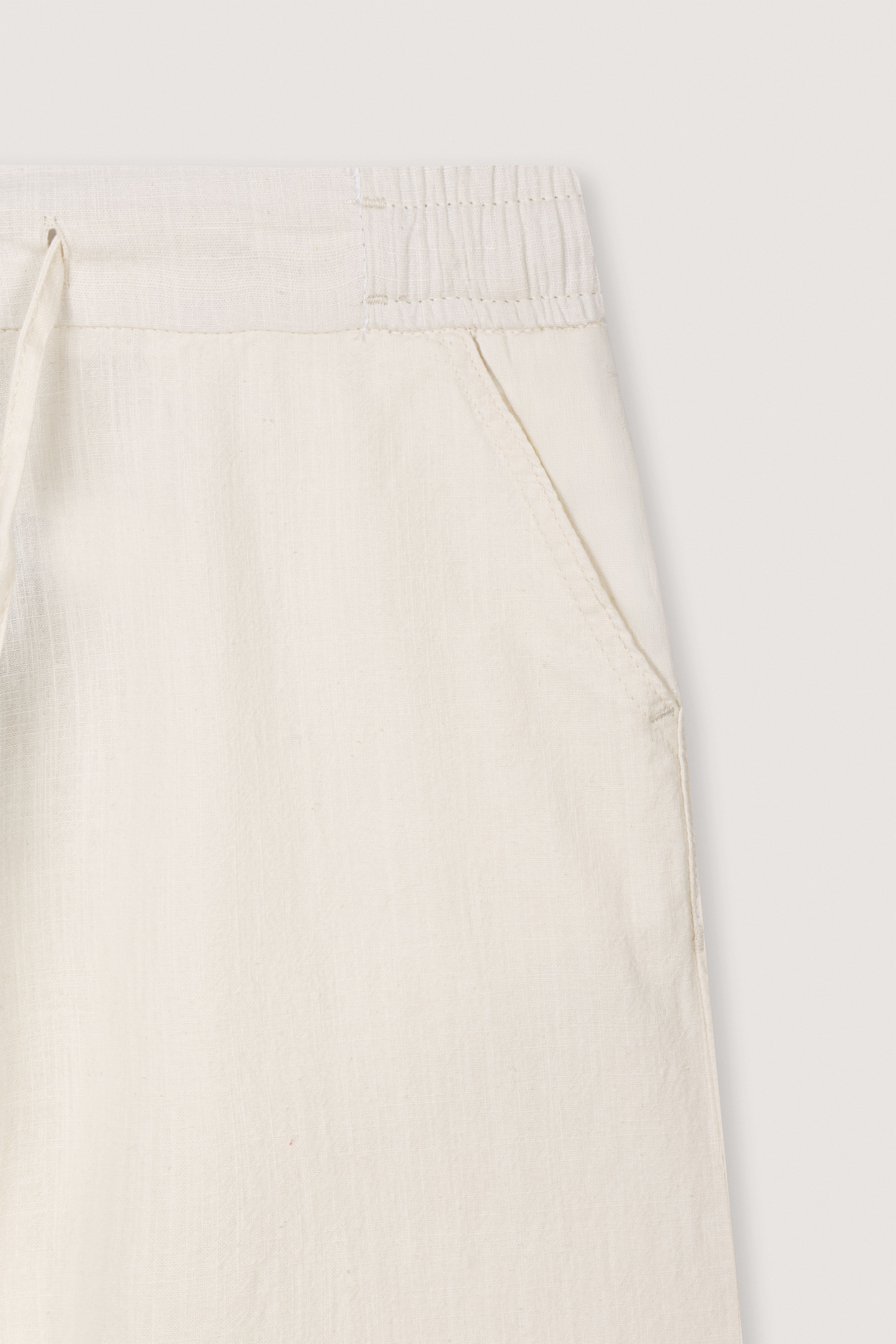 Light Beige Linen Look Casual pants - De Backers - 3