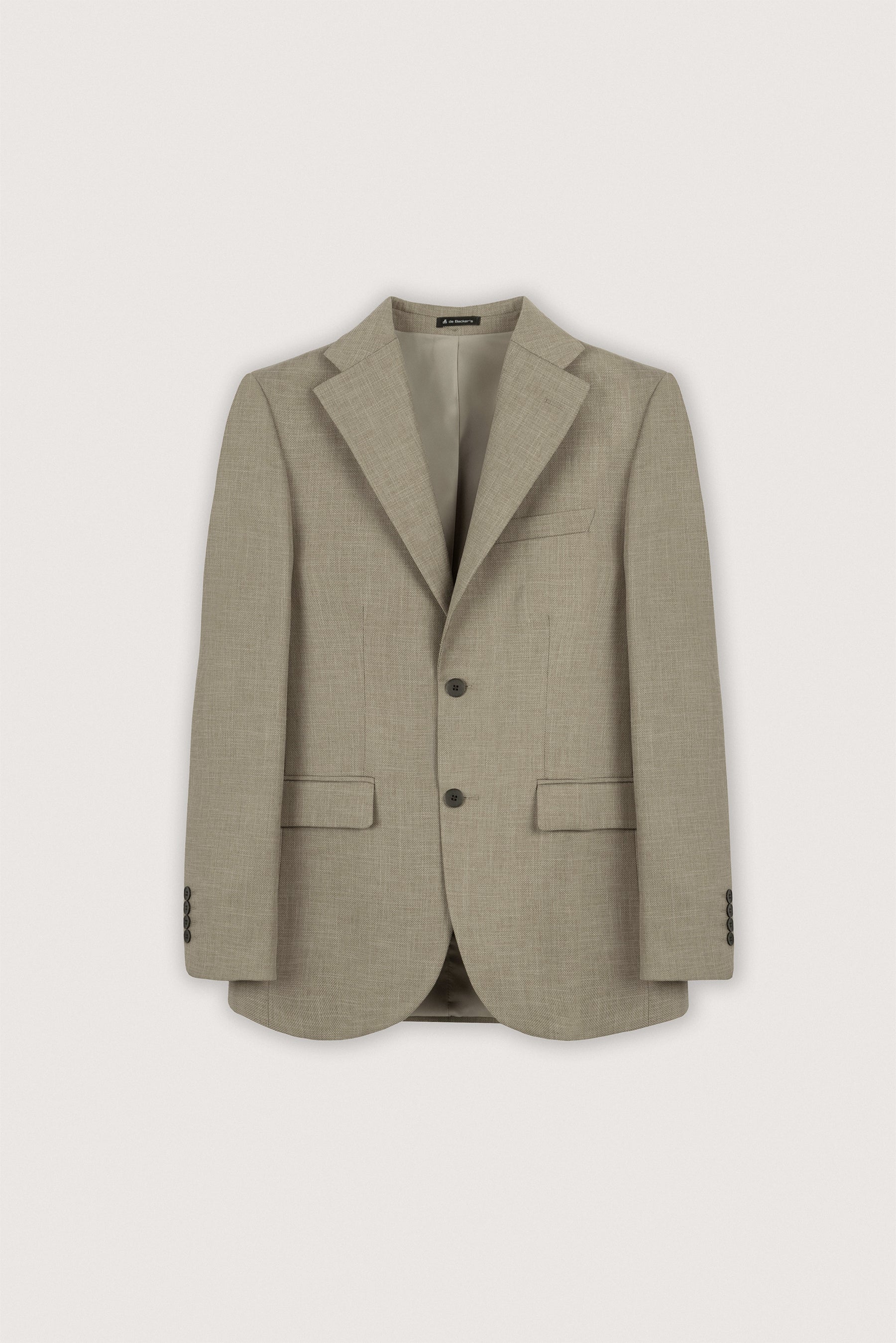 Beige Camo Micro-Textured Classic Blazer
