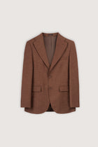 Warm Brown Micro Pattern Classic Blazer - De Backers - 1