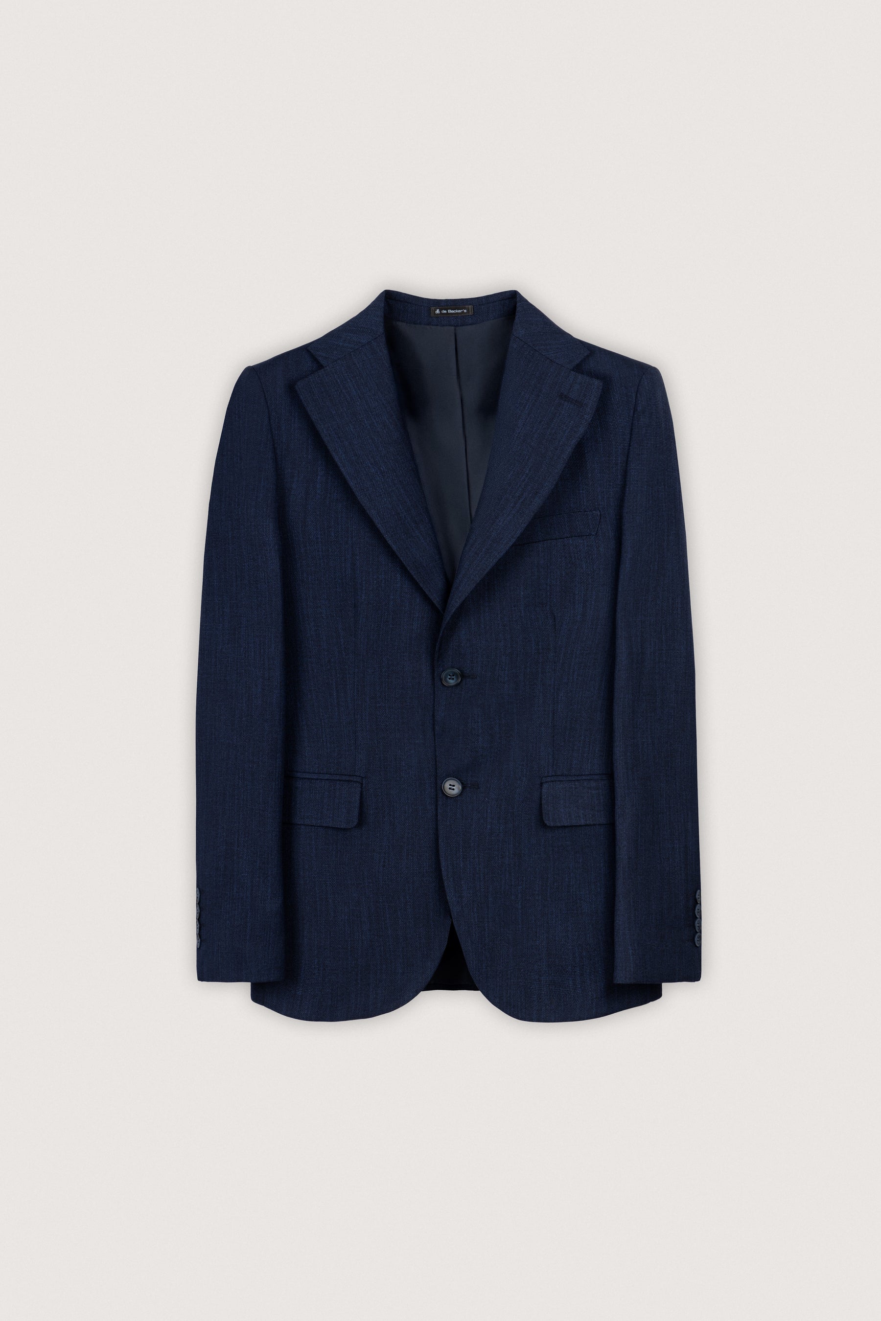 Navy Micro-Textured Classic Blazer