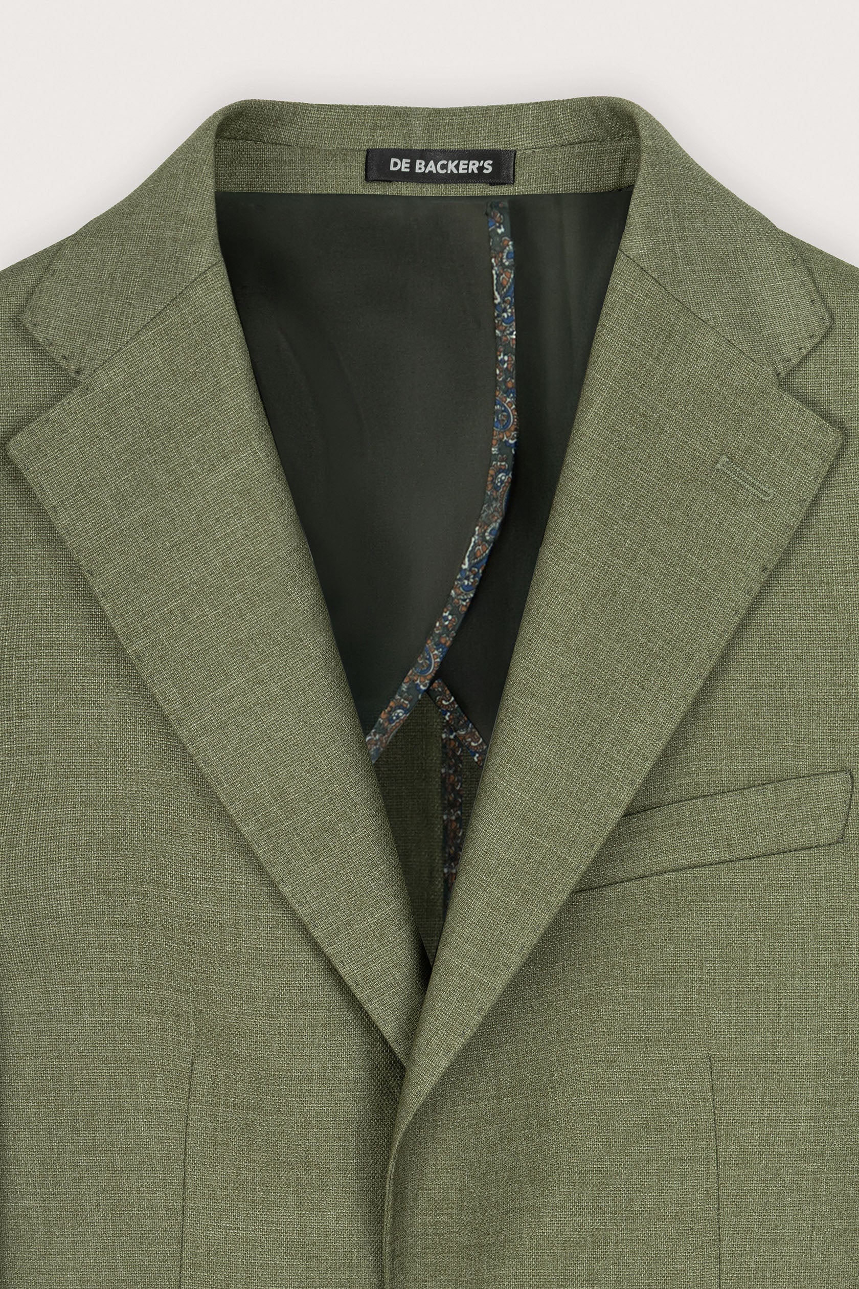 Olive Green Casual Blazer - De Backers - 2