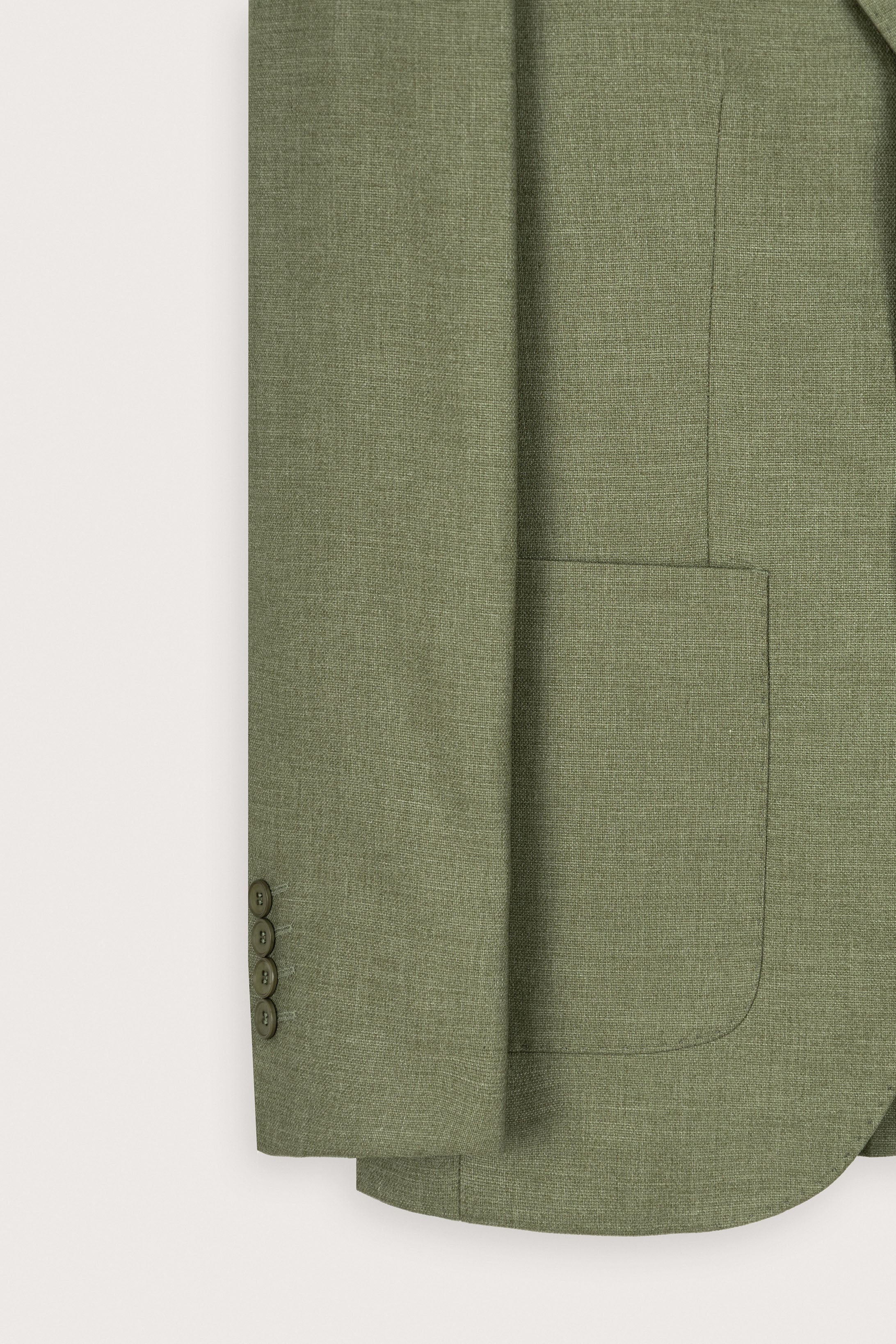 Olive Green Casual Blazer - De Backers - 3