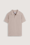 Light Beige Pique Polo T-Shirt