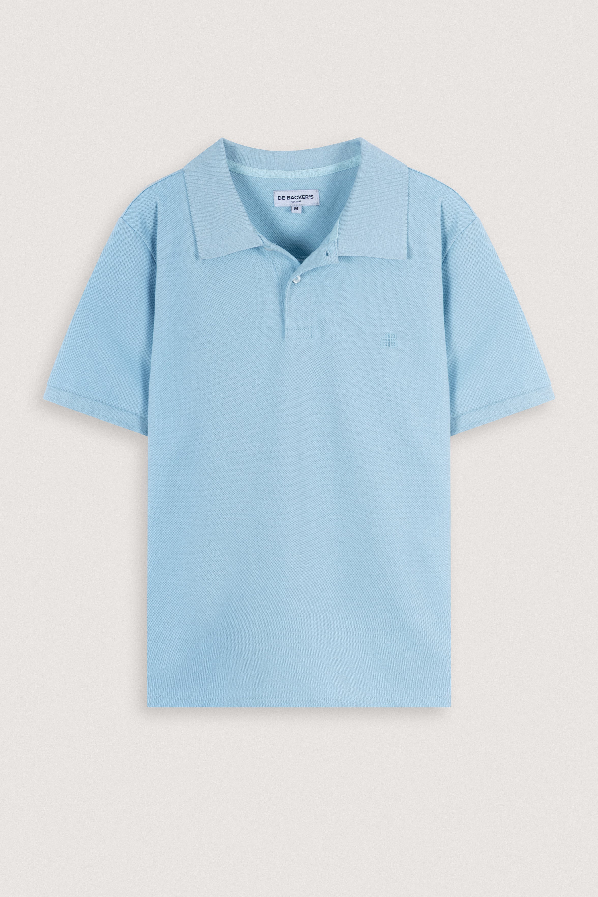 Light Blue Pique Polo T-Shirt