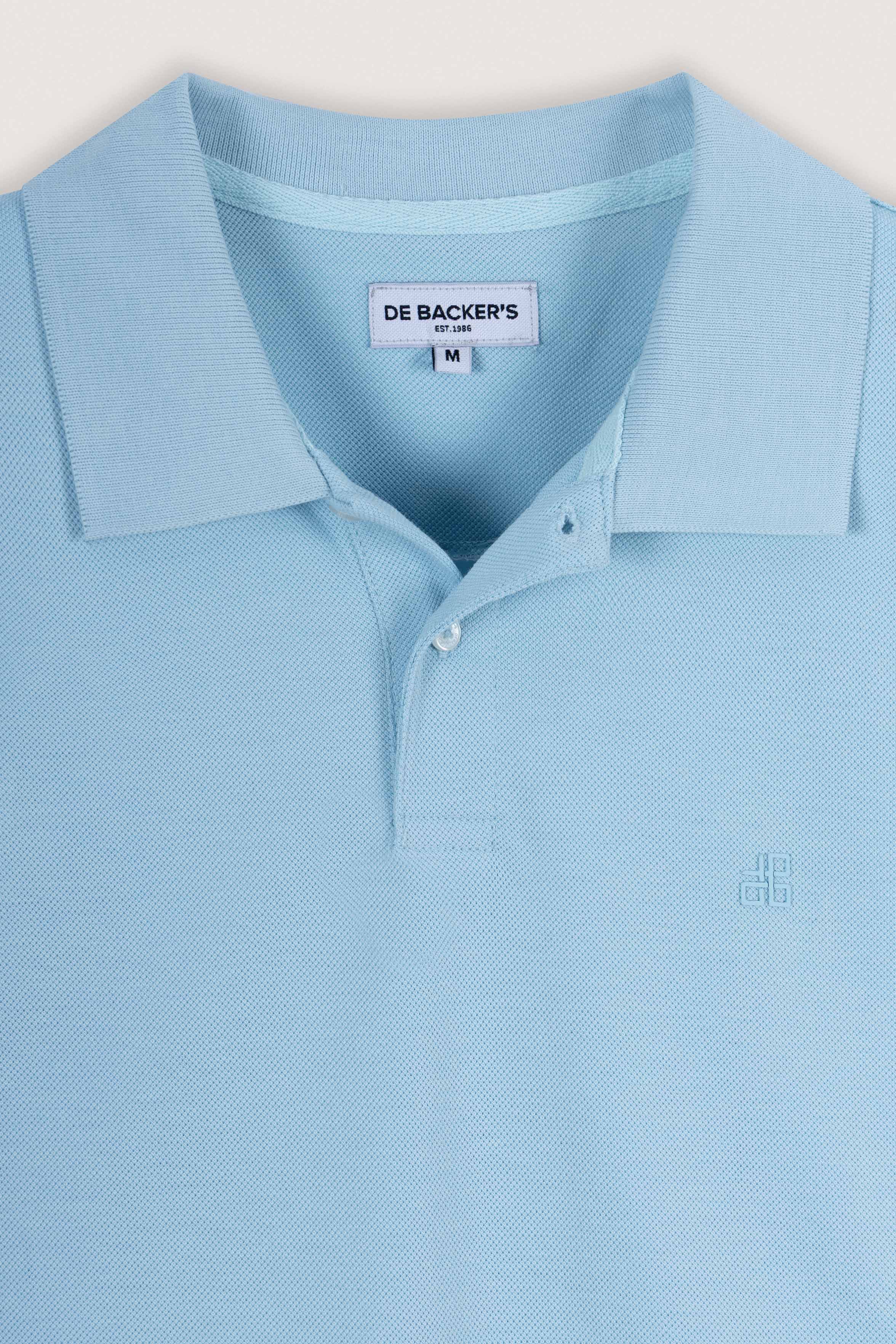 Light Blue Pique Polo T-Shirt