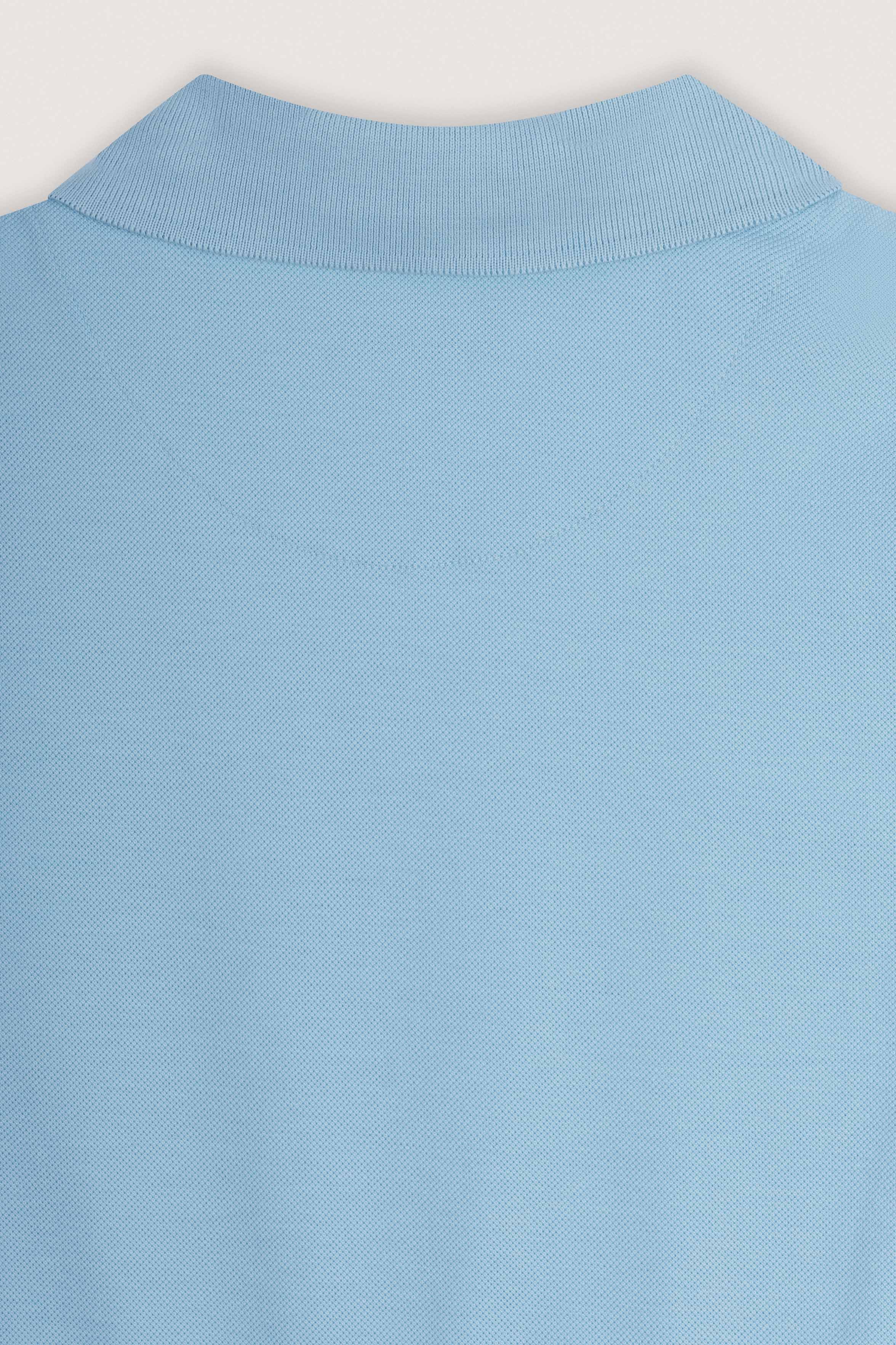 Light Blue Pique Polo T-Shirt