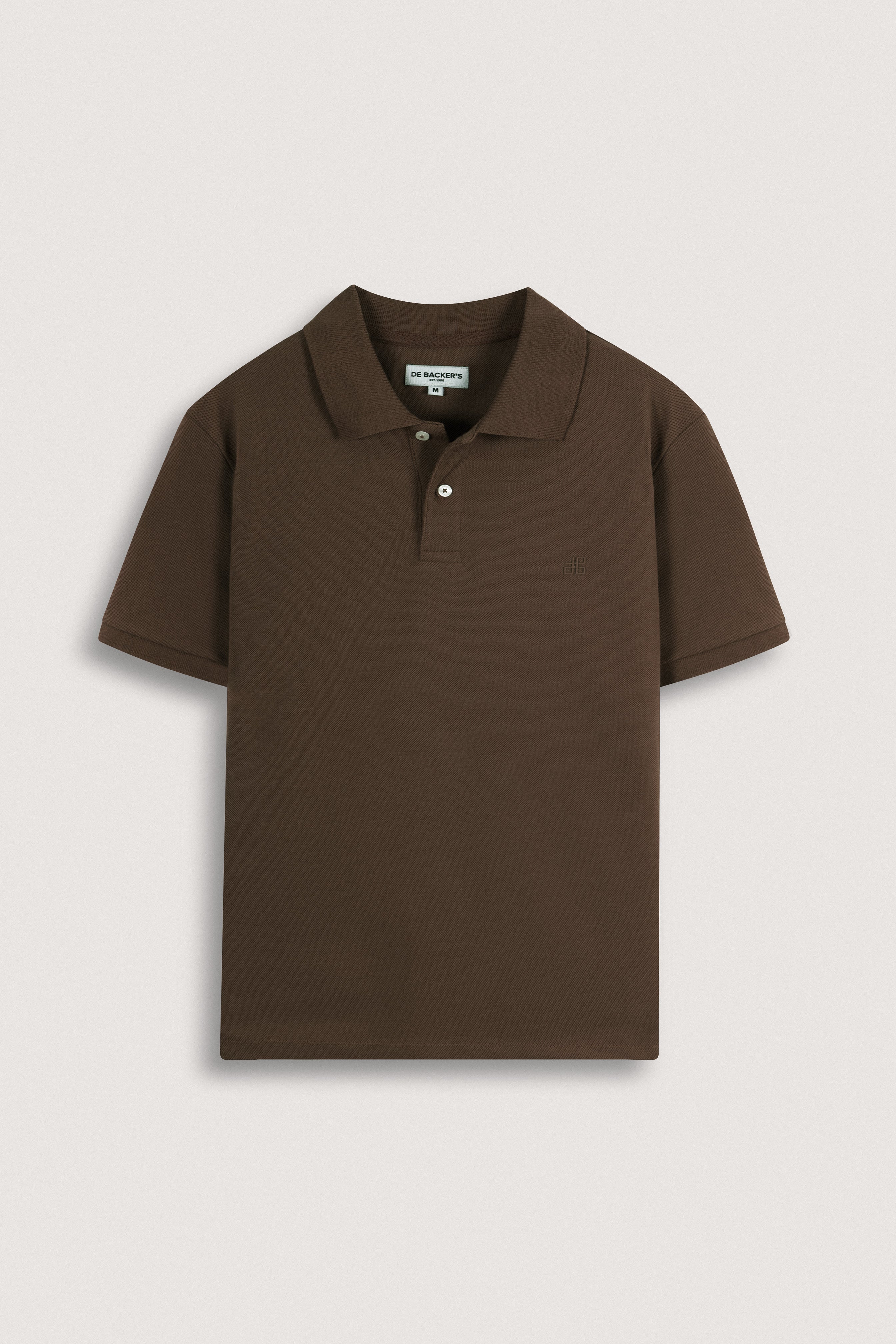 Dark Brown Pique Polo T-Shirt