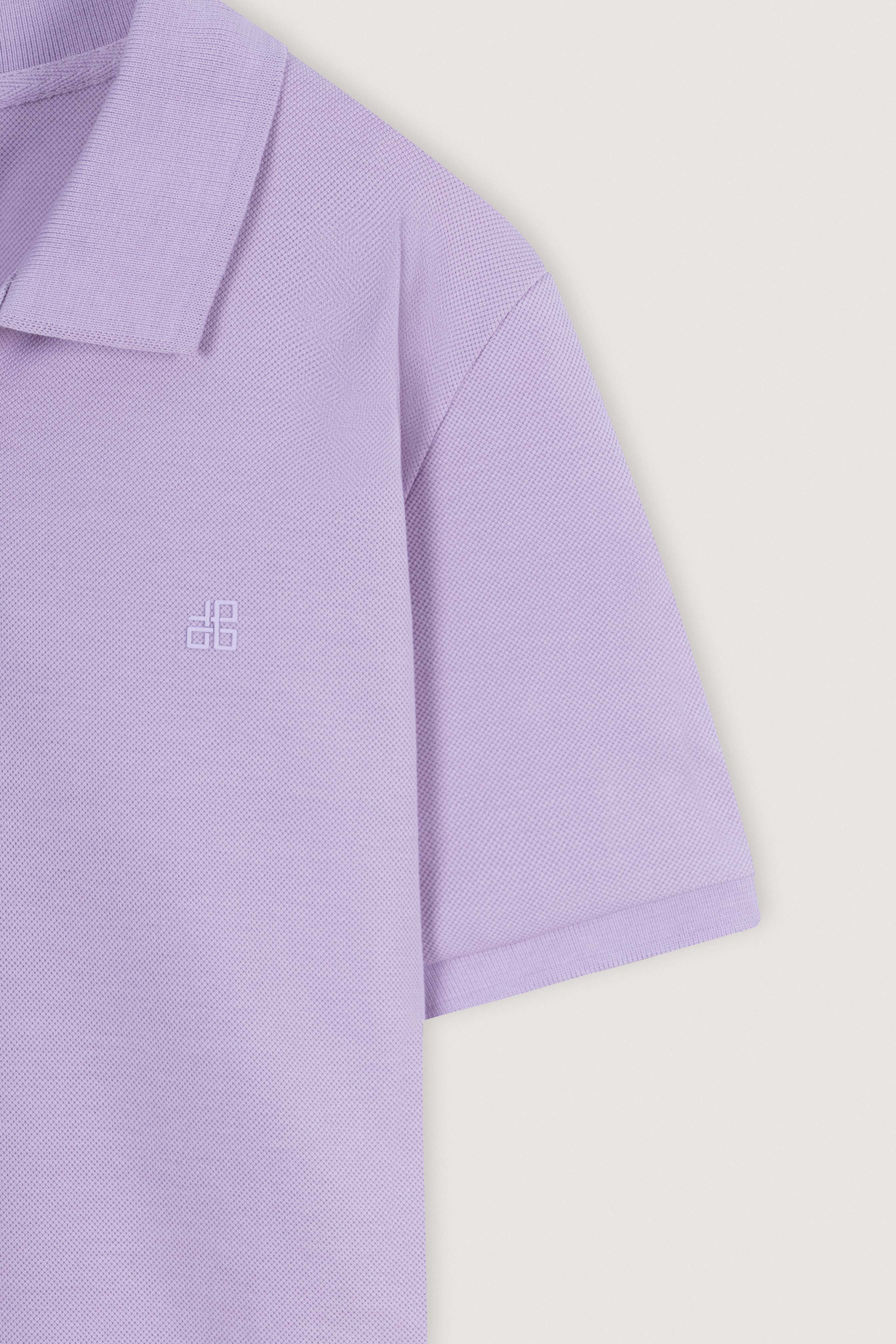 Purple Pique Polo T-Shirt