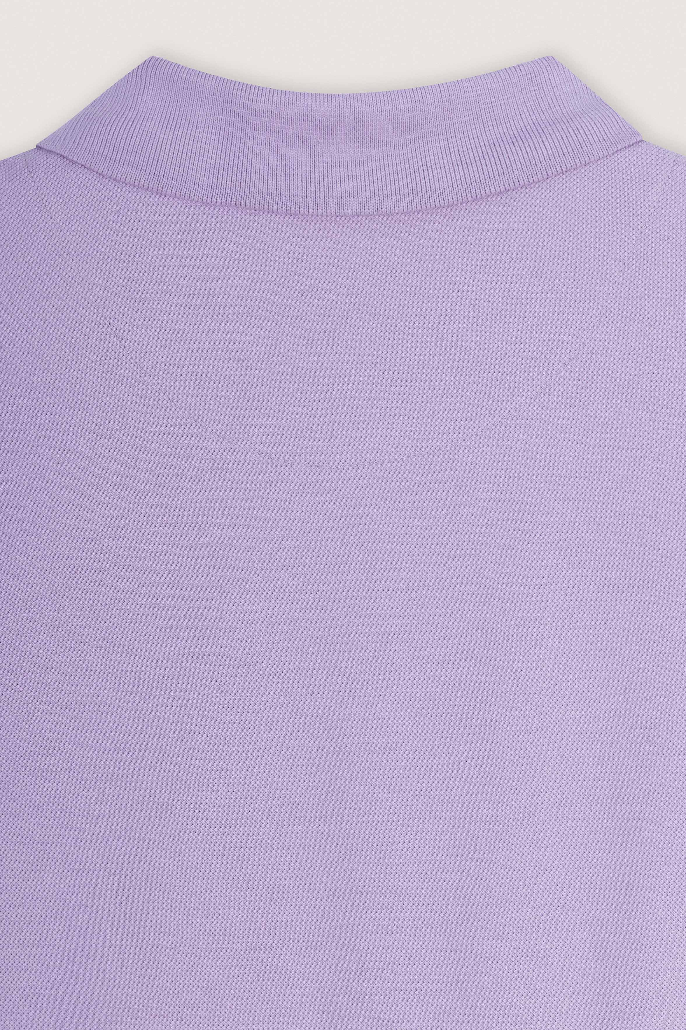 Purple Pique Polo T-Shirt