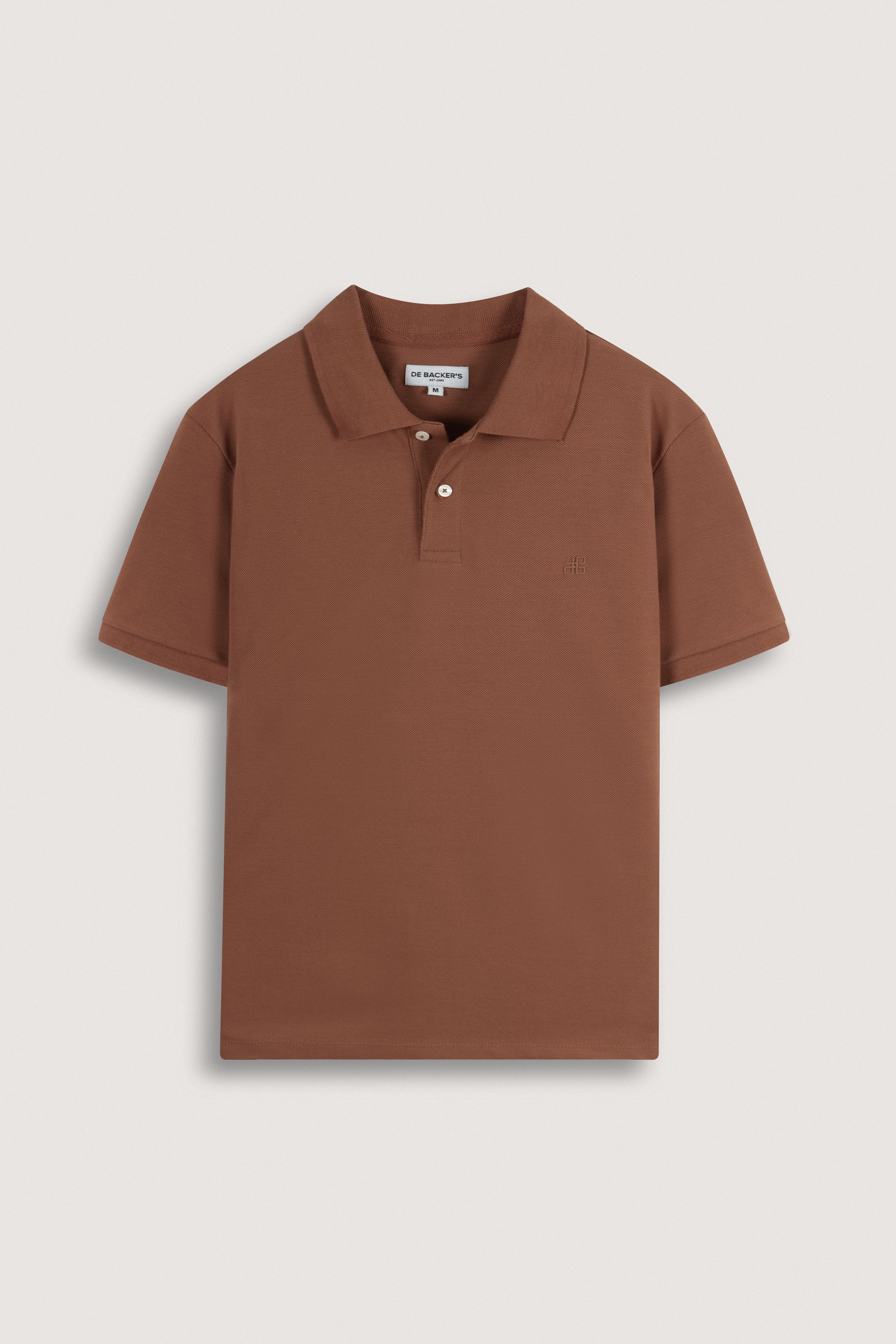 Clay Brown Pique Polo T-Shirt