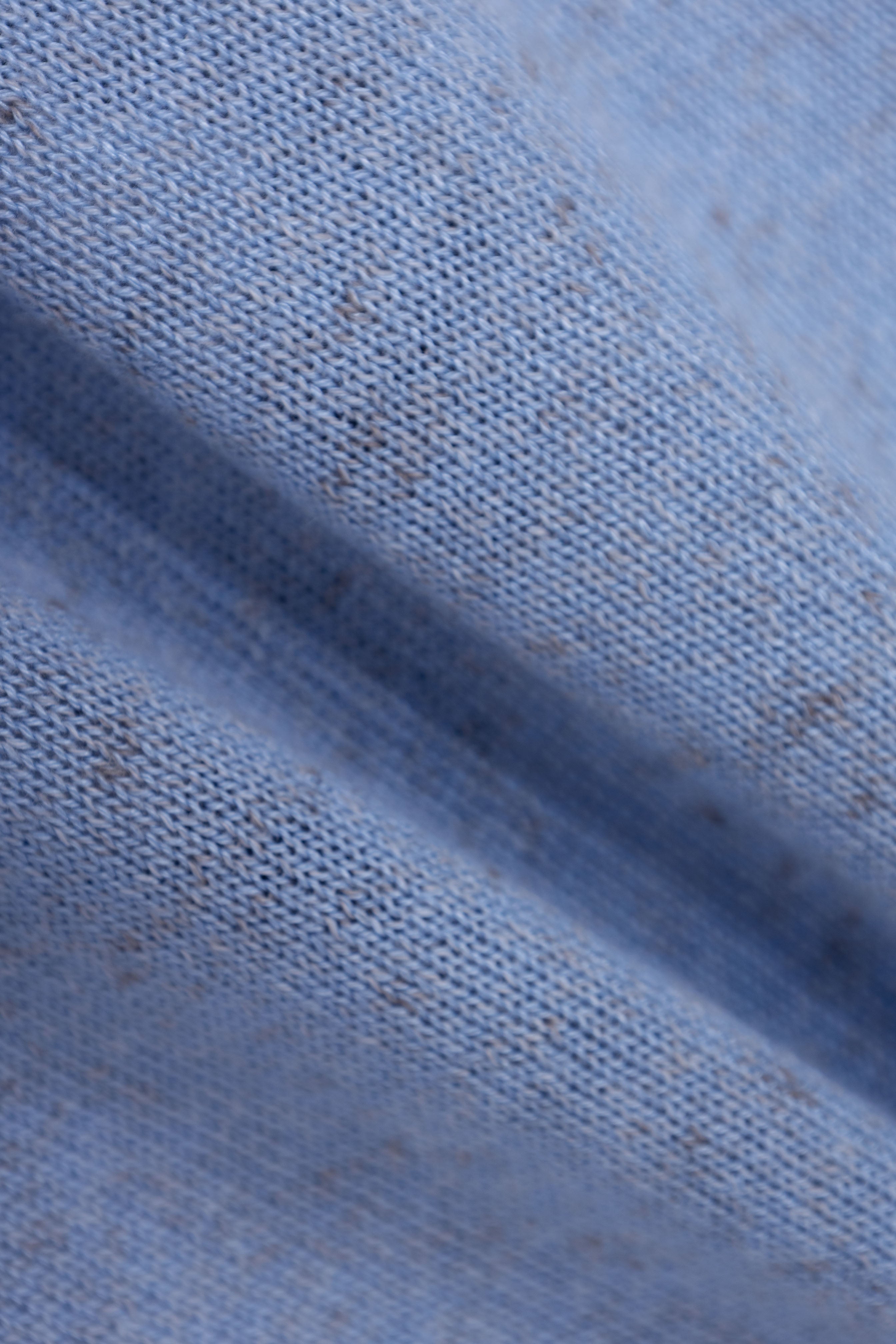 Light Blue Basic knit polo shirt