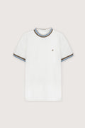 Off White Pique Round T-Shirt