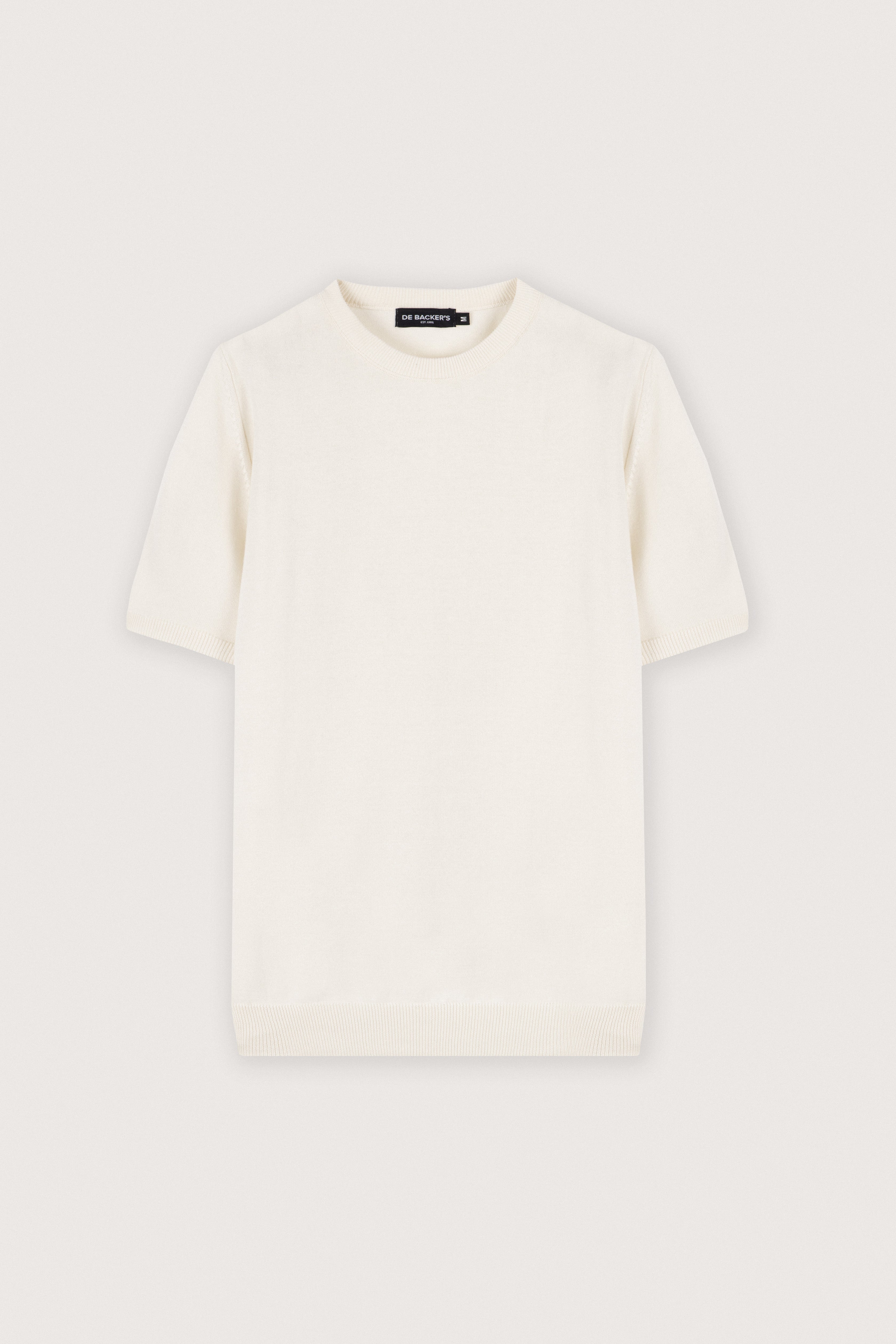 White Basic Round T-Shirt