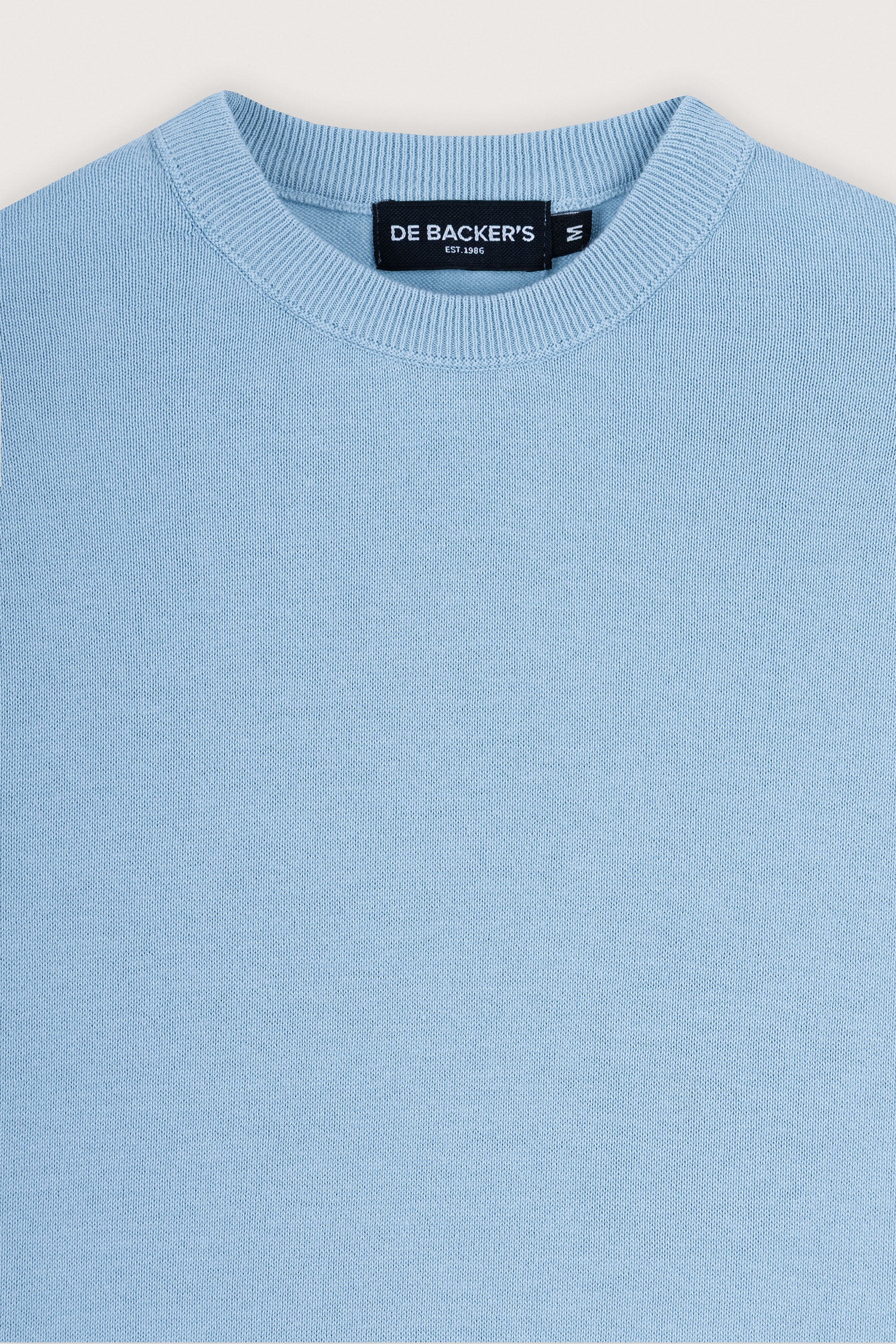 Light Blue Basic Round T-Shirt