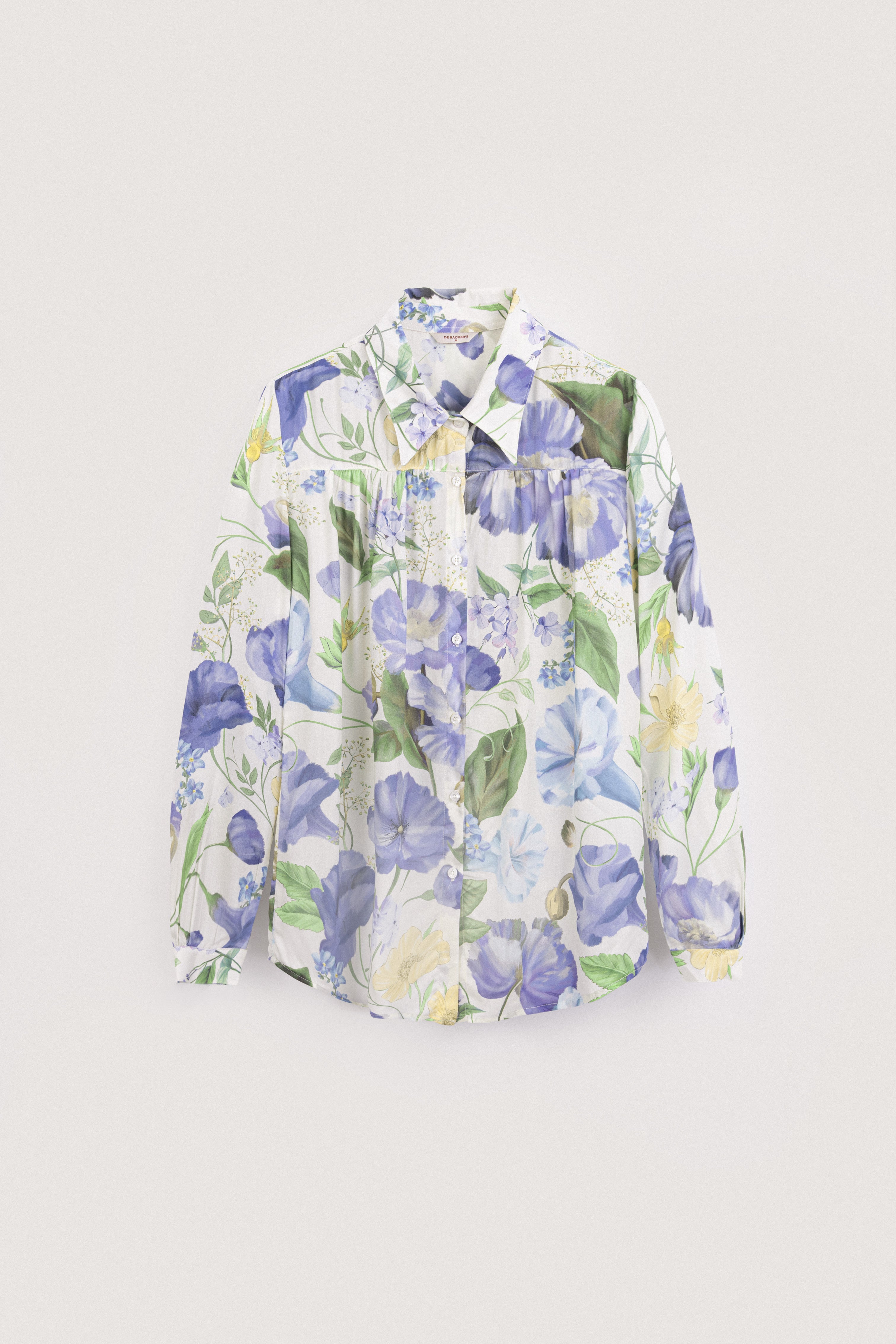 Off White Printed Floral Shirt
