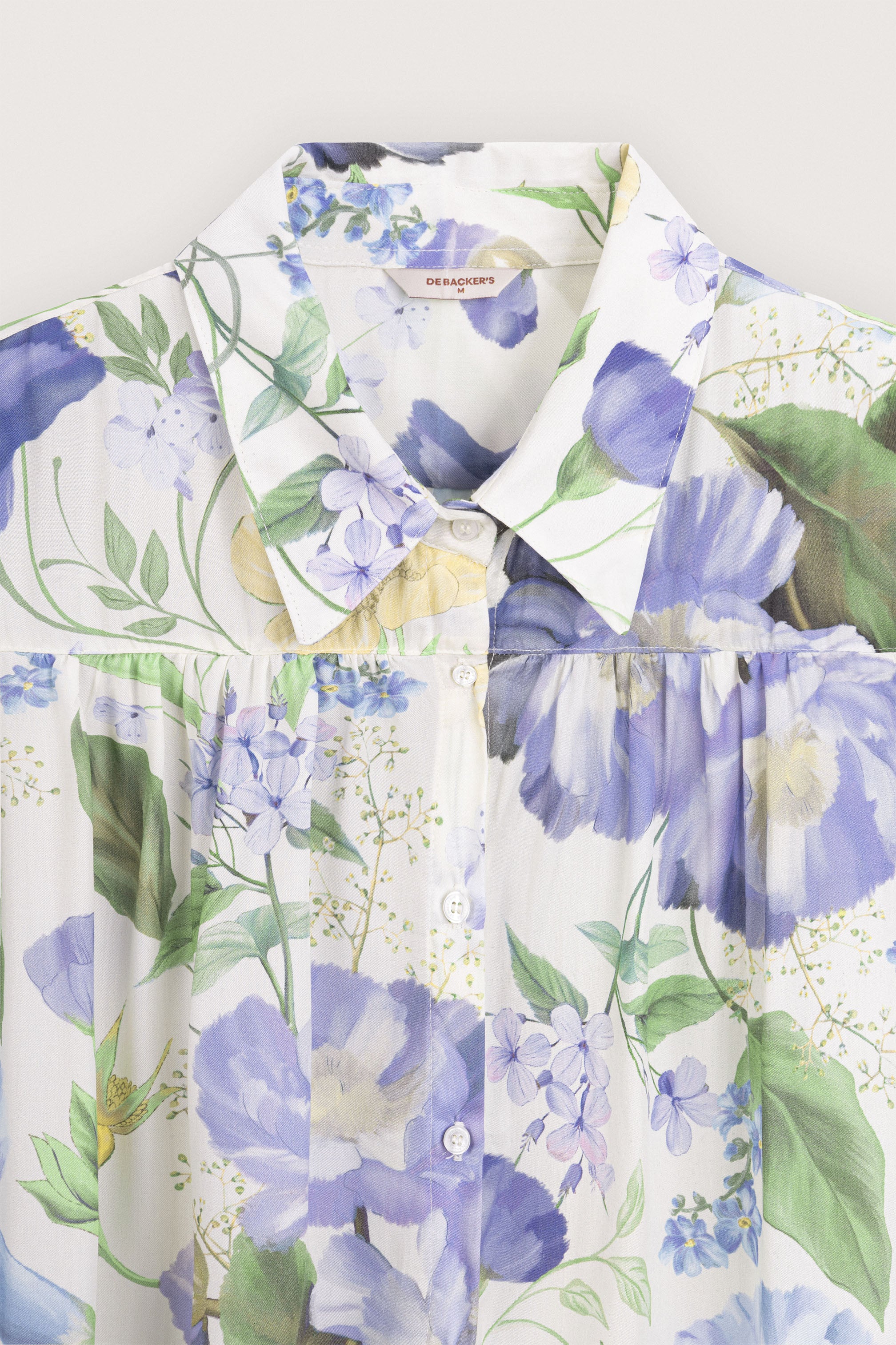 Off White Printed Floral Shirt