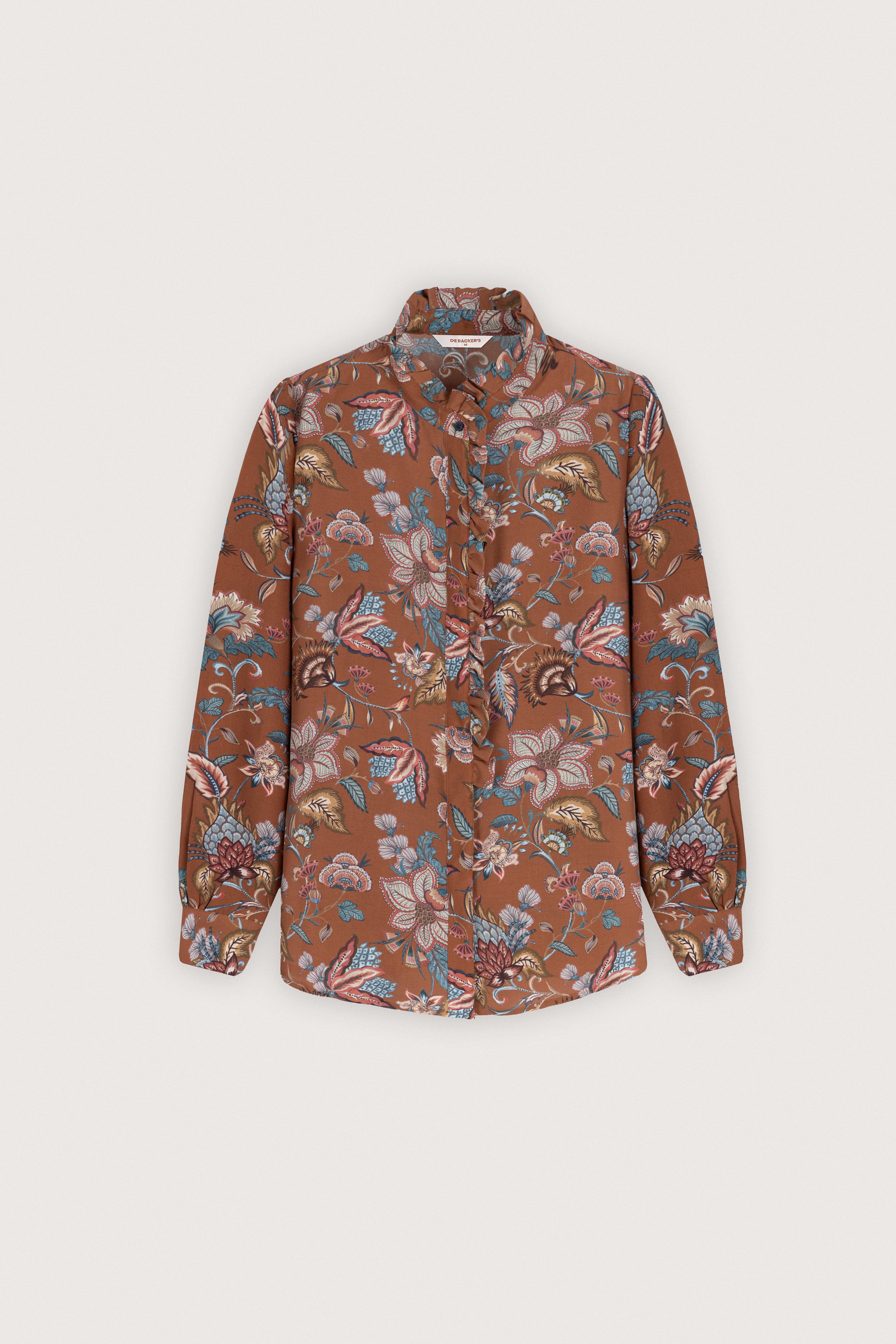 Giraffe Brown Floral Women's Shirt