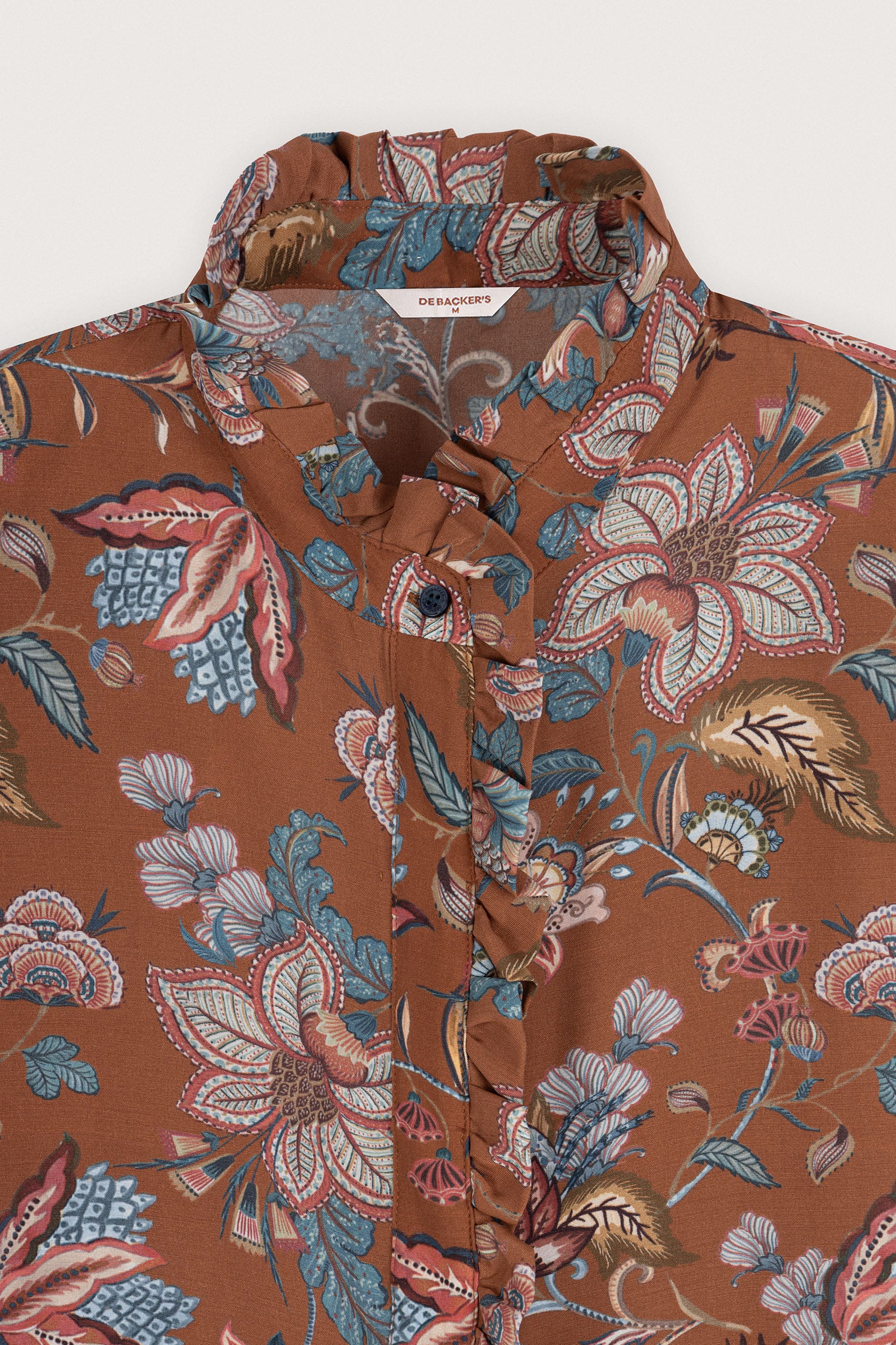 Giraffe Brown Floral Women's Shirt