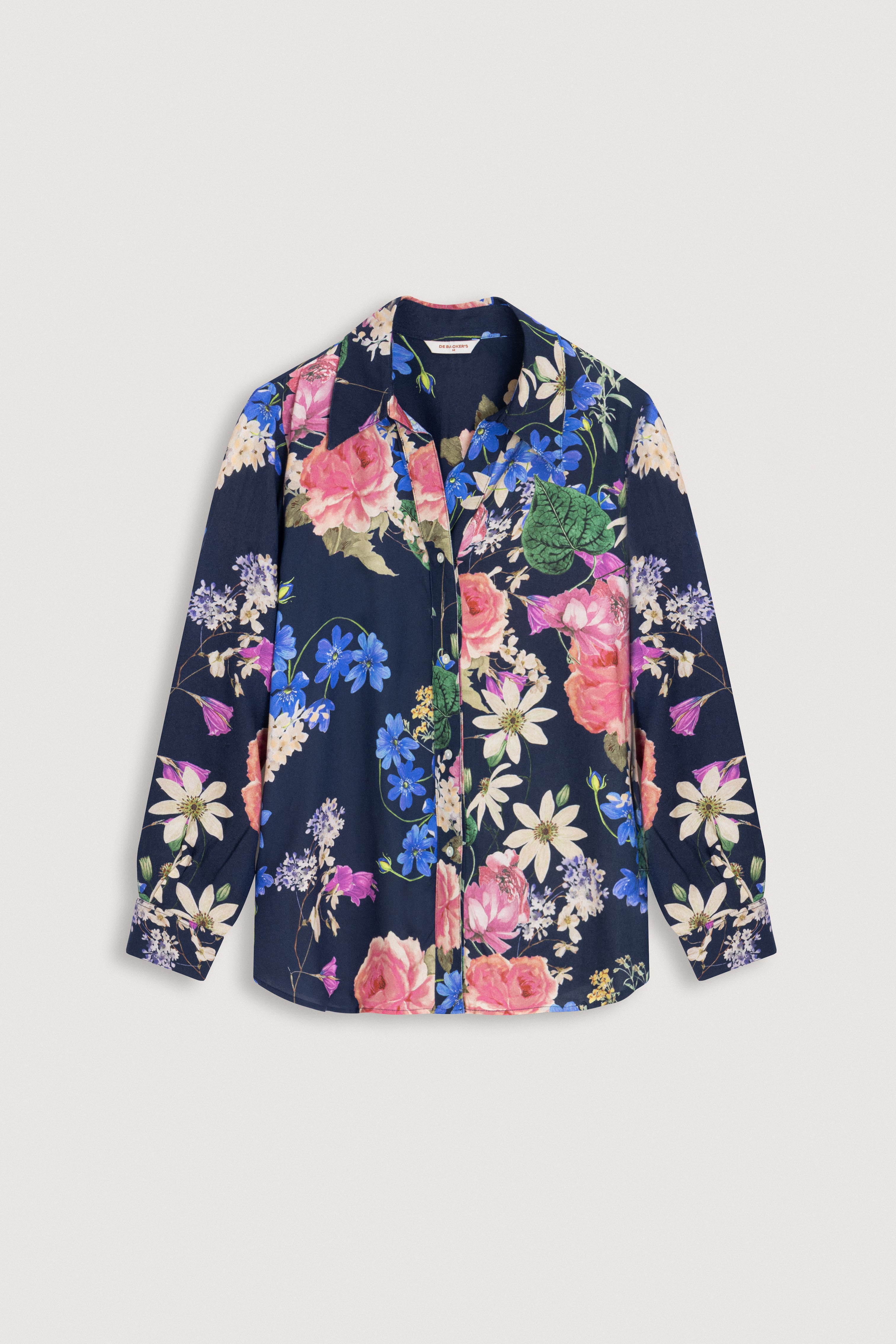Navy Printed Women's Shirt