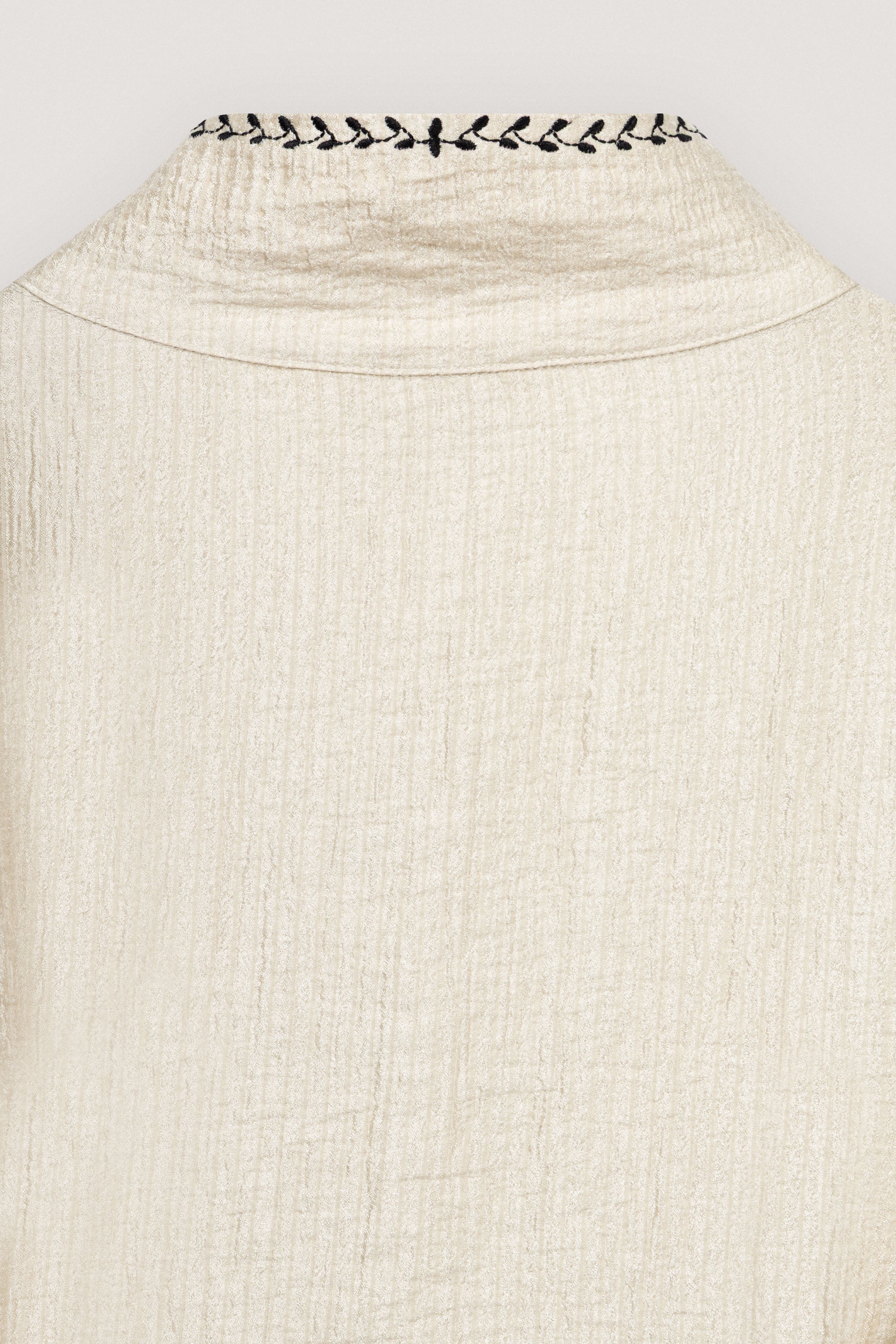 Beige Crinkled Women's Shirt