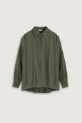 Olive Green Button-Down Women's Shirt - De Backers - 1