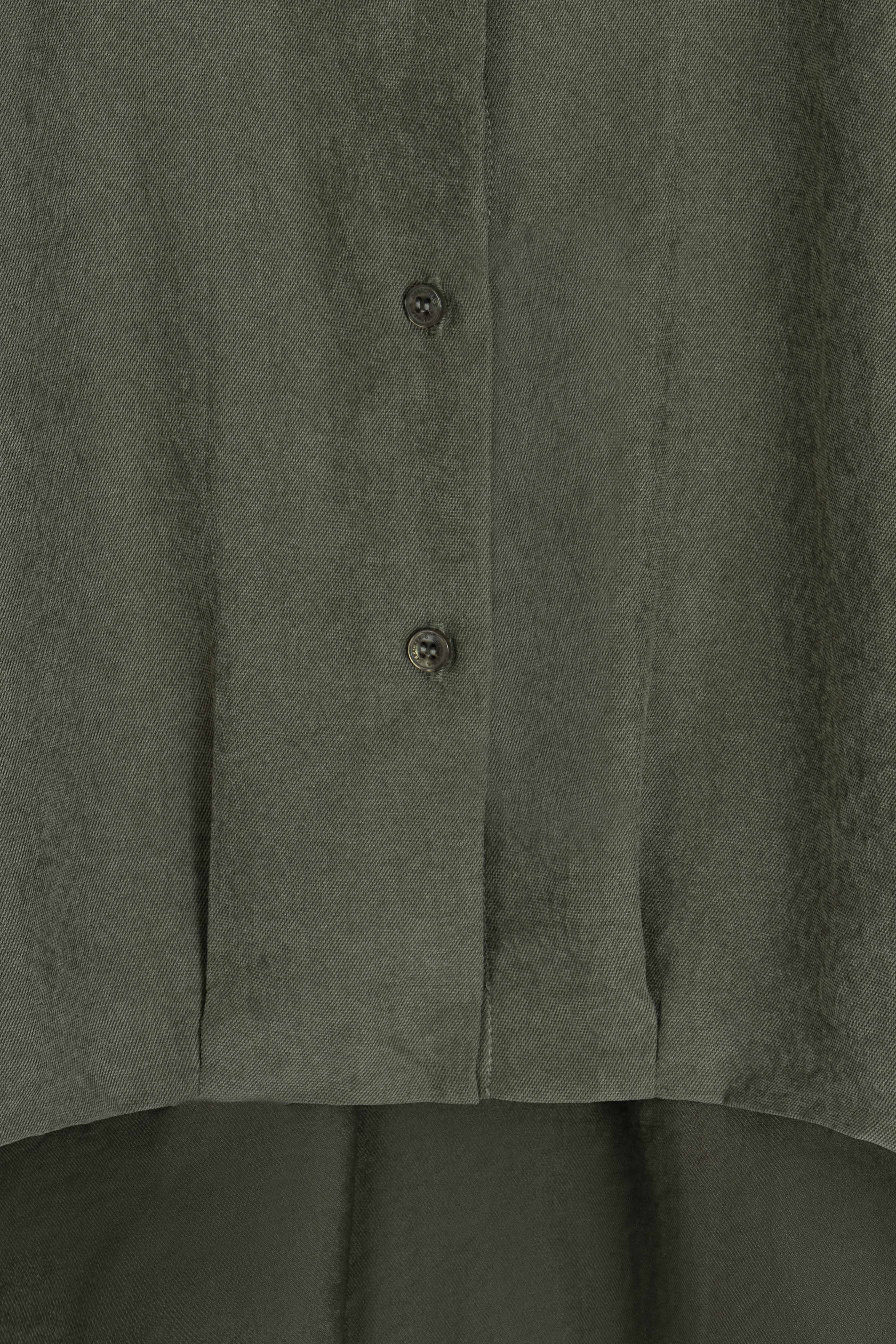 Olive Green Button-Down Women's Shirt