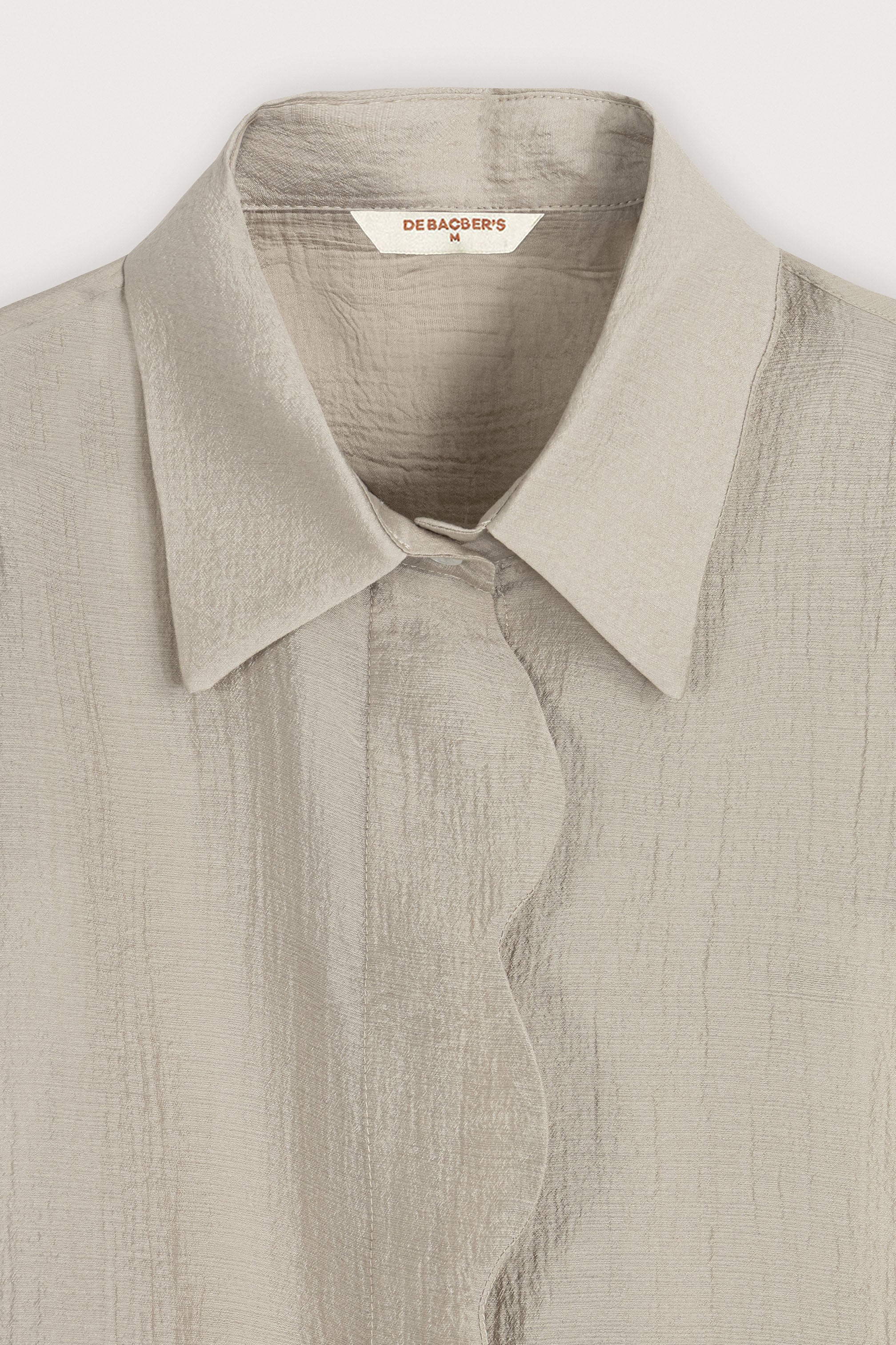 Beige Button-Down Women's Shirt
