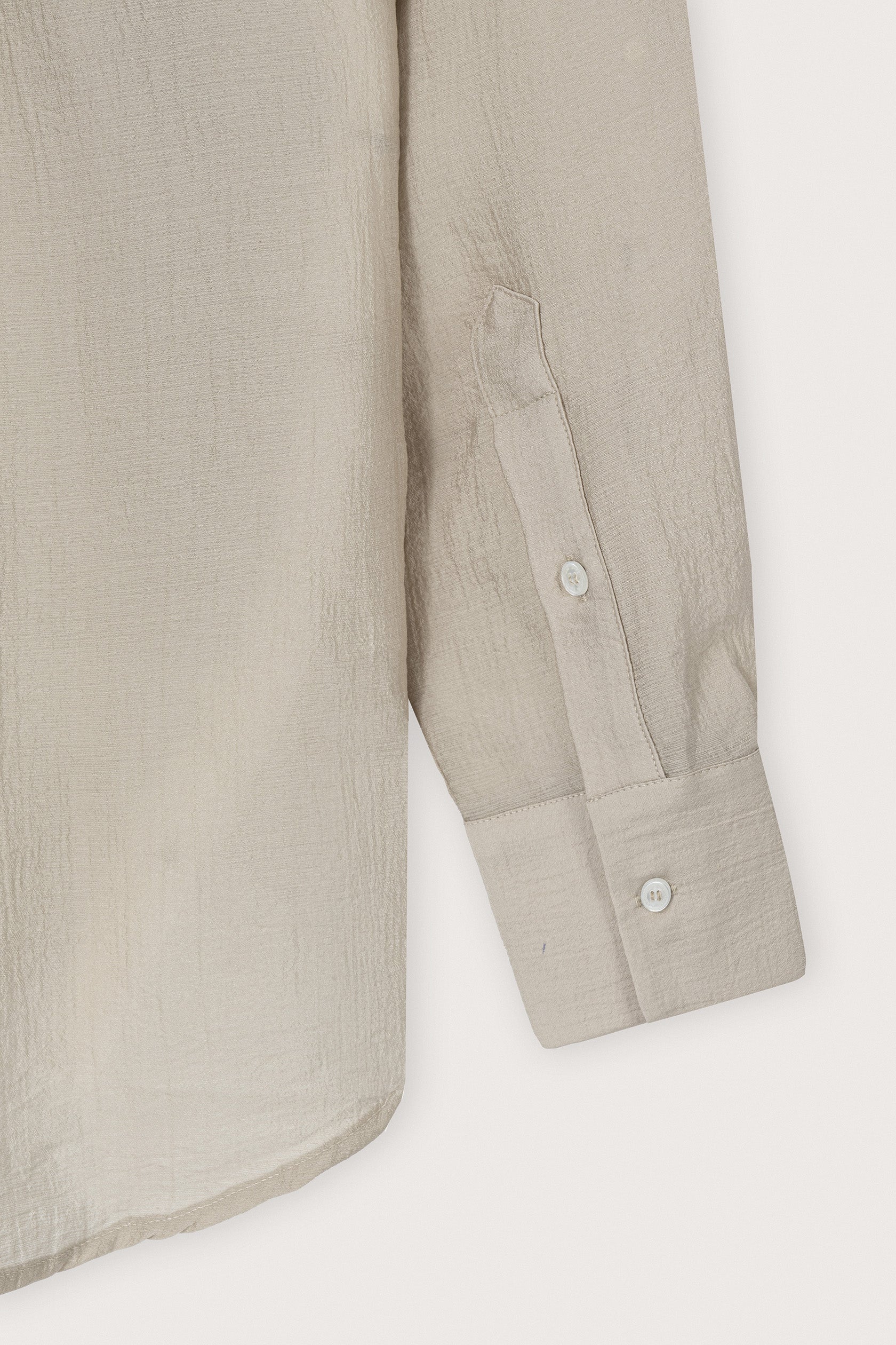 Beige Button-Down Women's Shirt