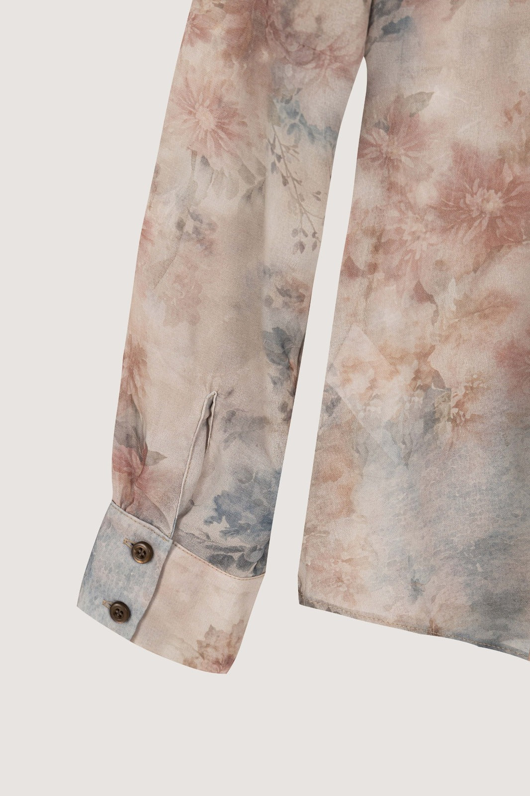 Brick Printed Chiffon Blouse