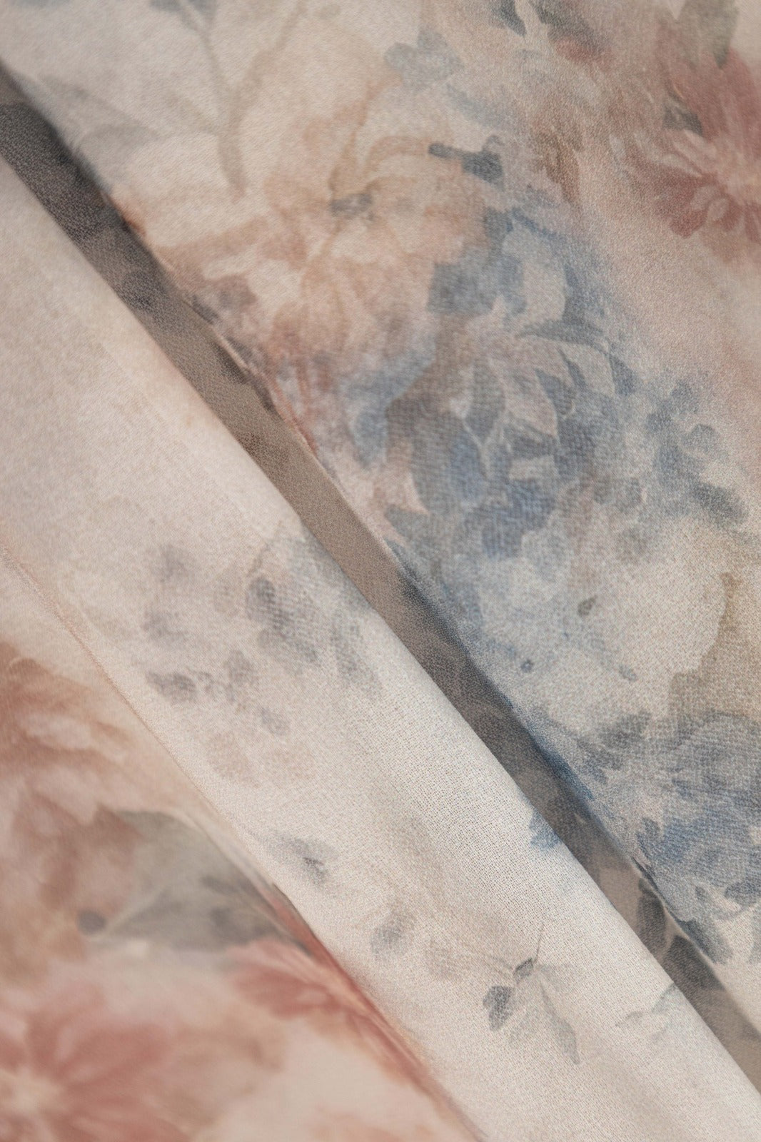 Brick Printed Chiffon Blouse