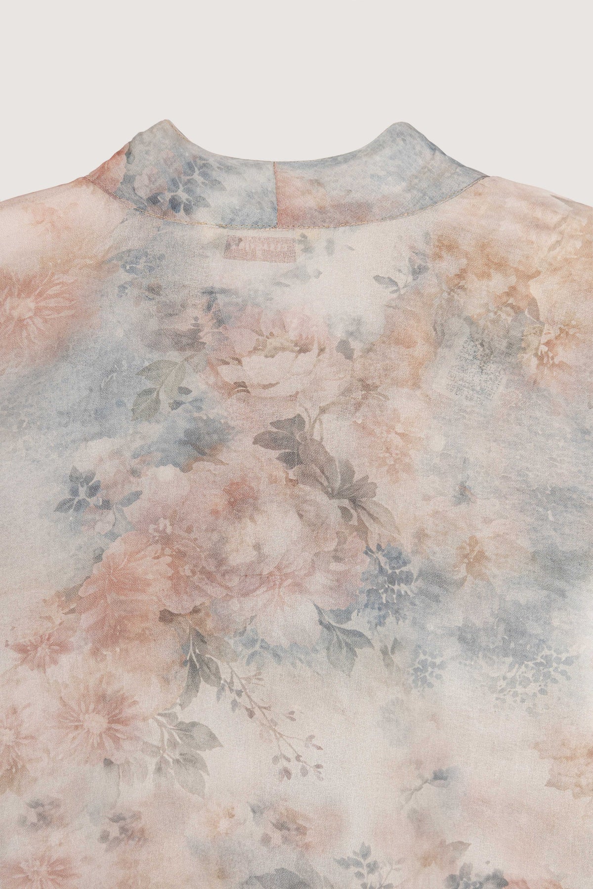 Brick Printed Chiffon Blouse