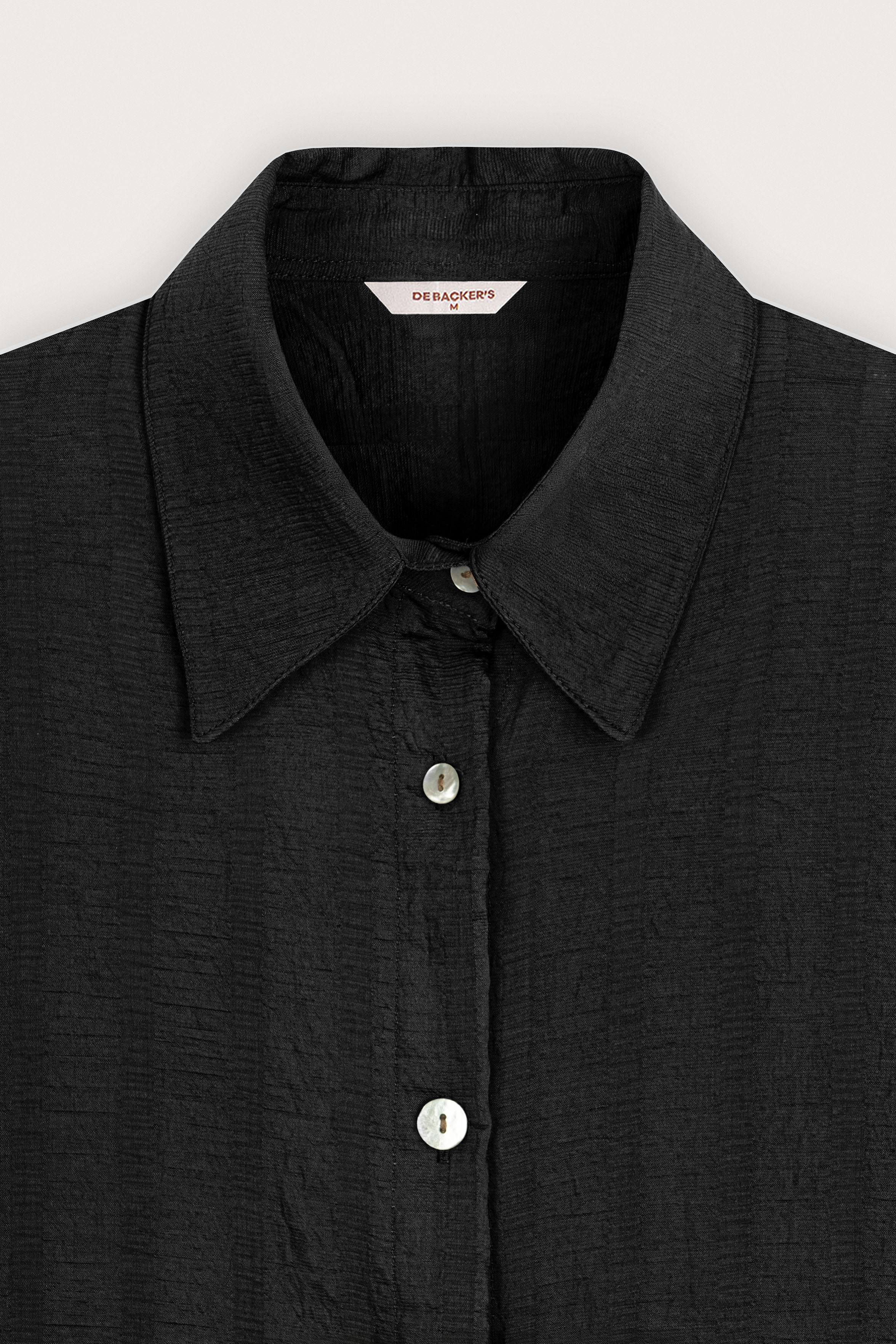 Black Textured Blouse