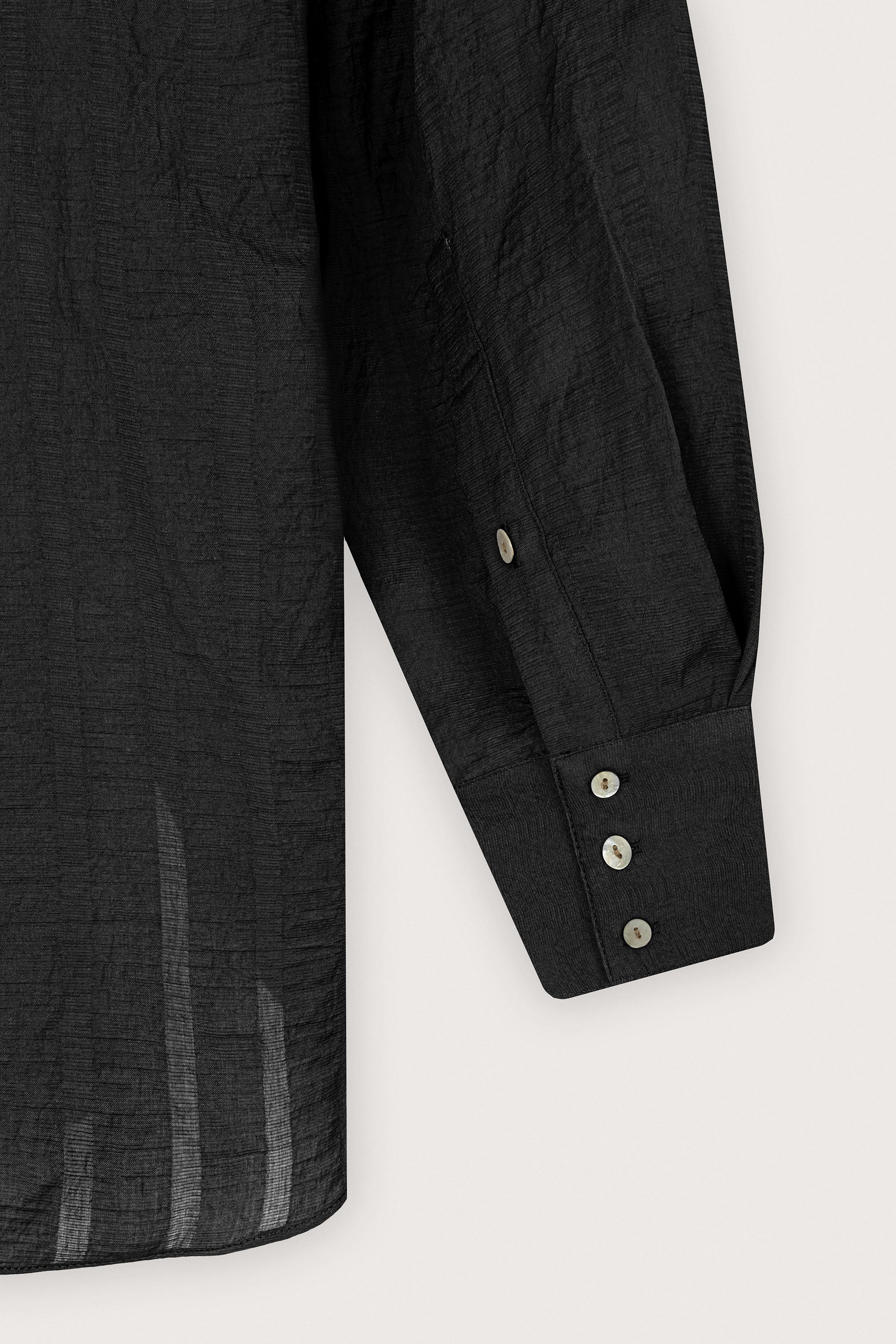 Black Textured Blouse