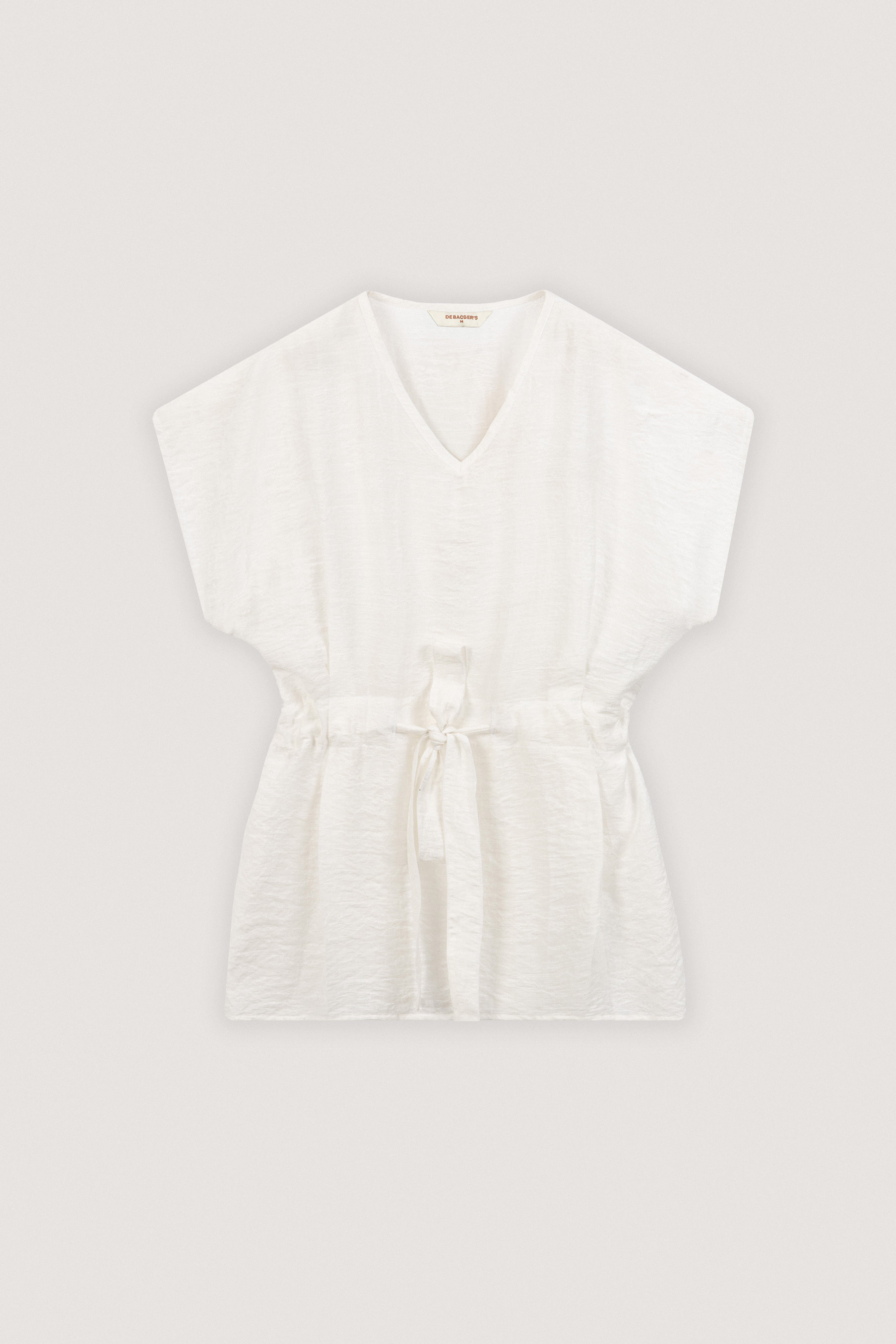 Jacquard White Blouse